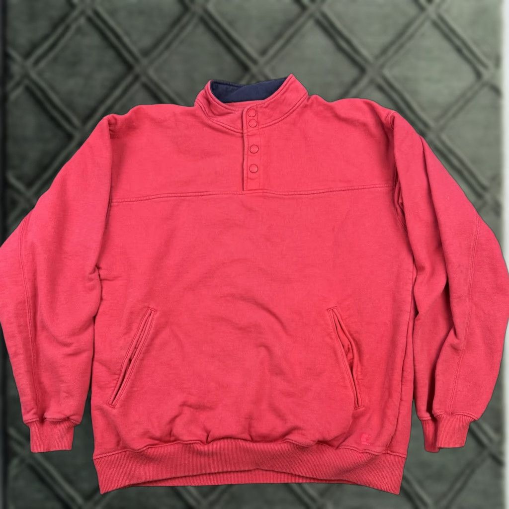 Eddie Bauer Eddie Bauer Sweater Pullover Mens M Red Mock Neck Fleece Pockets Outdoor Classic Outdoor VINTAGE (no) Size US M / EU 48-50 / 2 - 1 Thumbnail