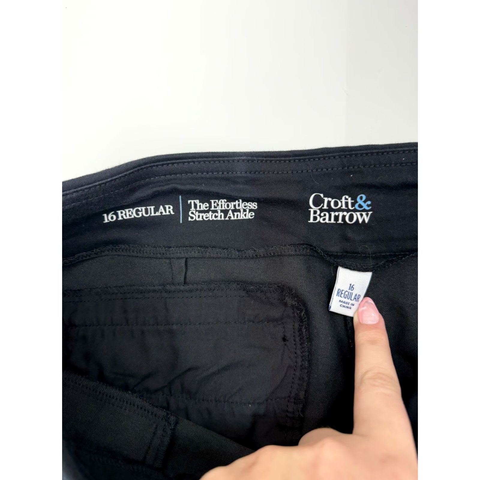 Croft & Barrow Croft & Barrow Womens Dress Pants Size 16 Reg Black Effortless Stretch Ankle Pants Size 38" / US 16 / IT 52 - 5 Thumbnail