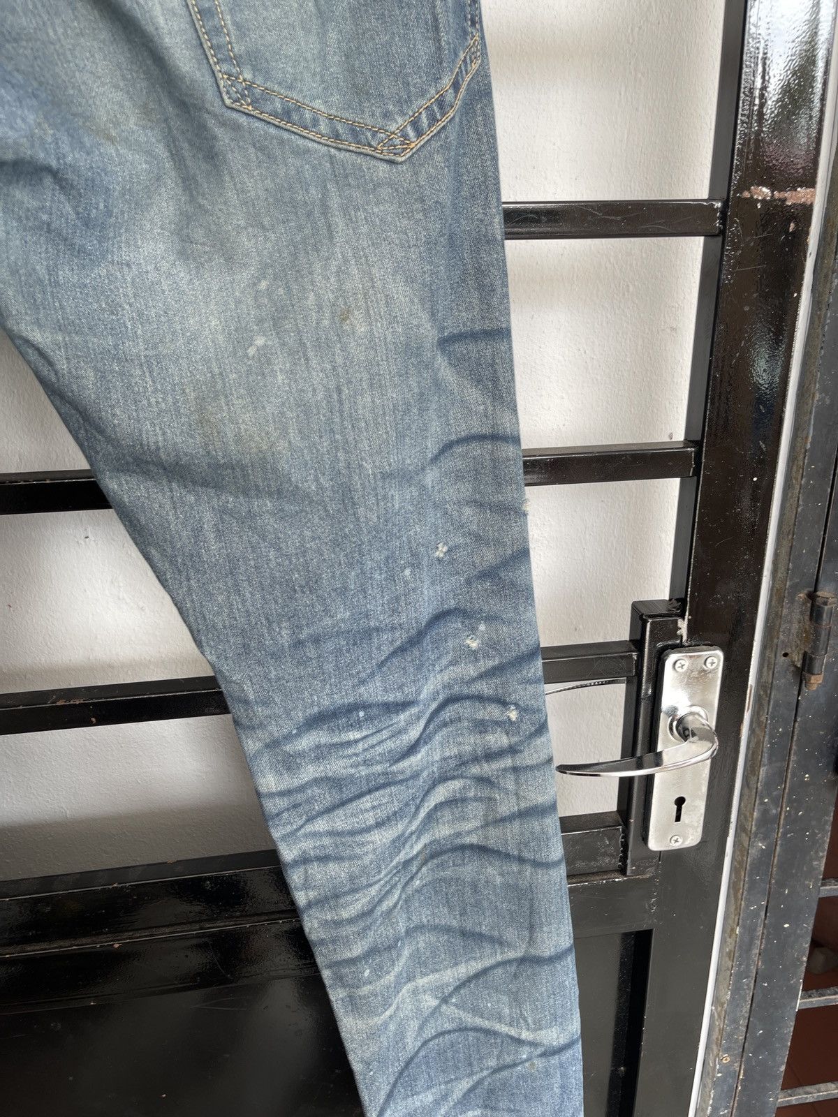 FranCisT MOR.K.S Very Rare Design Distressed Mor.K.S Jeans Size US 33 - 8 Thumbnail