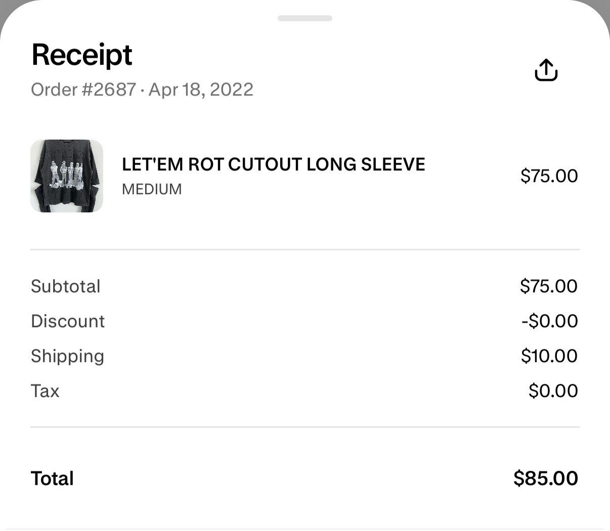 Other LET’EM ROT CUTOUT LONG SLEEVE Size US S / EU 44-46 / 1 - 3 Thumbnail