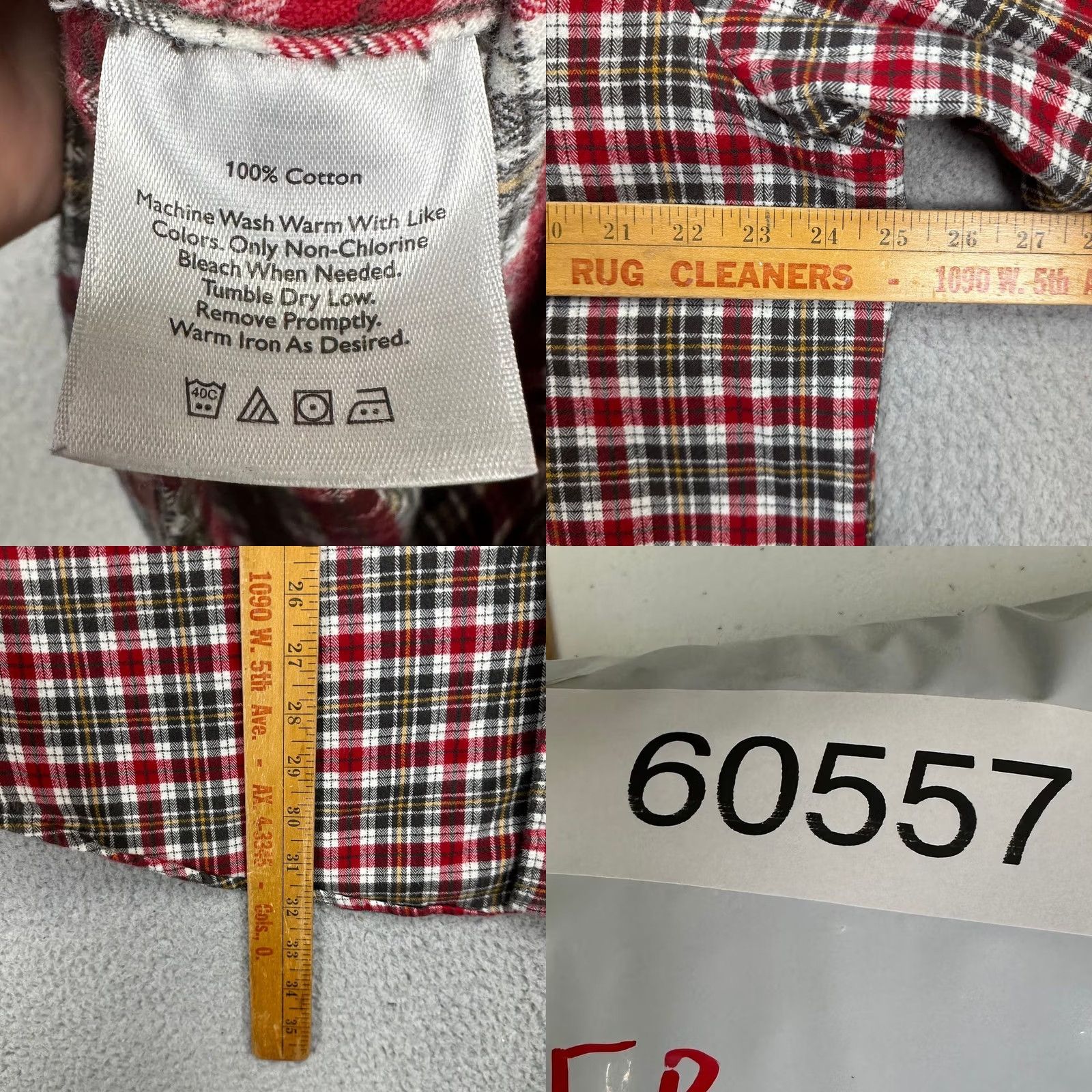 Eddie Bauer VINTAGE Eddie Bauer Shirt Mens Large Tall Red Plaid Flannel Button-Down Relaxed Fit Cotton Breathable Button Up Size US L / EU 52-54 / 3 - 8 Thumbnail