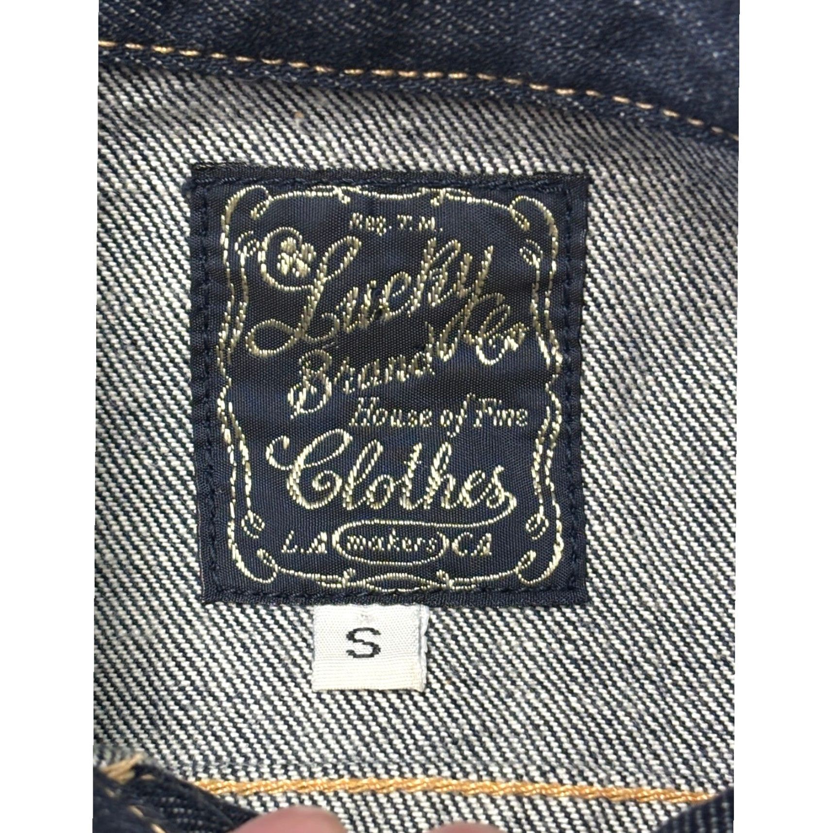 Lucky Brand Lucky Brand Dungarees Denim Jacket Womens Small Dark Wash Indigo USA Size 28" / US 6 / IT 42 - 4 Thumbnail