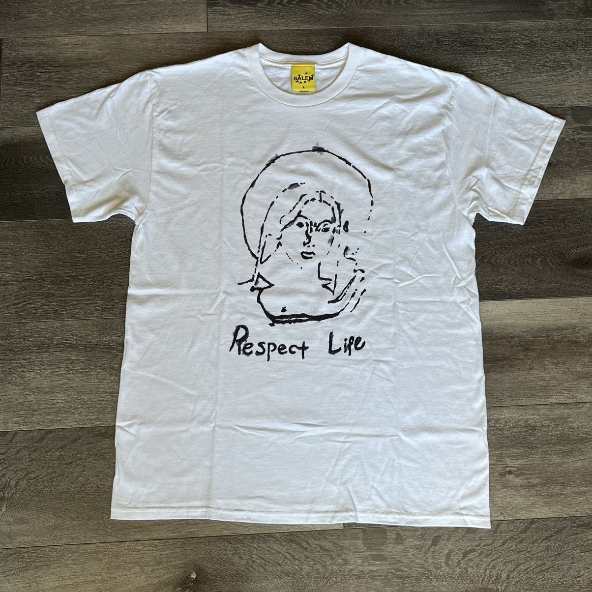 S4LEM Salem S4LEM Respect Life White/Black Graphic Logo Tee Shirt Size US XXL / EU 58 / 5 - 1 Thumbnail