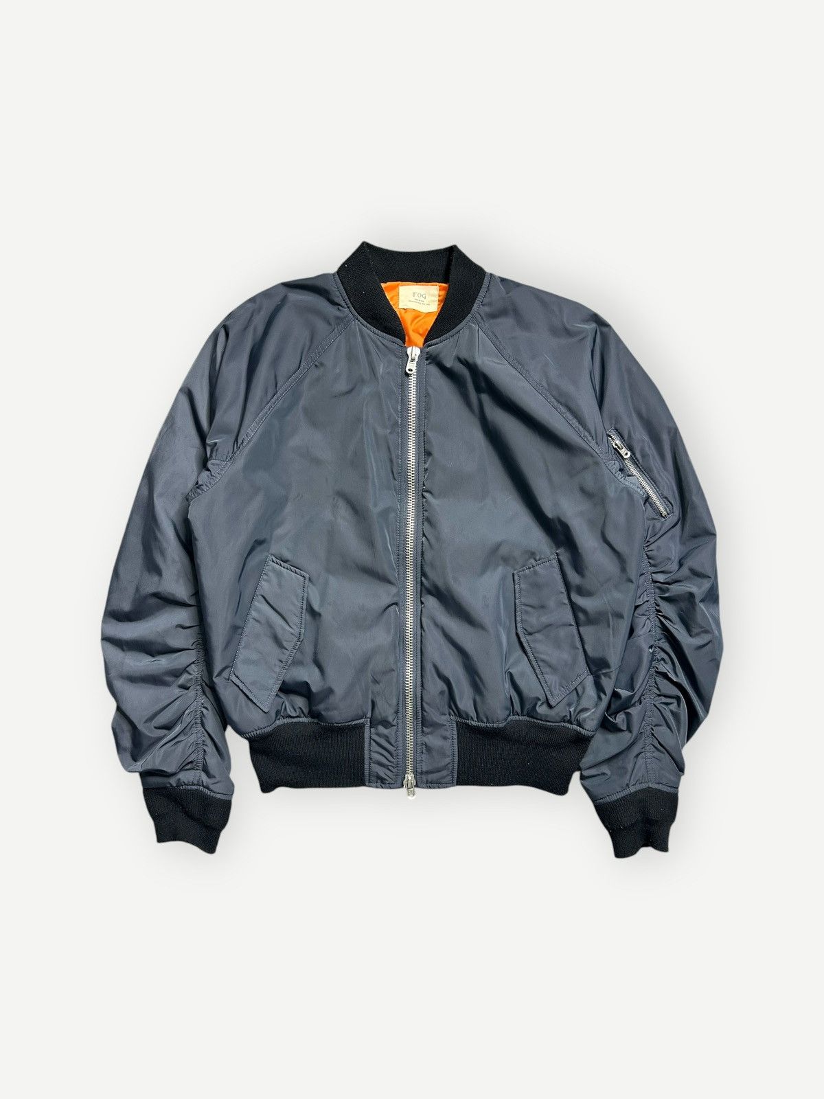 Fear of God Faux Fur God Grey Bomber Jacket Sixth Collection