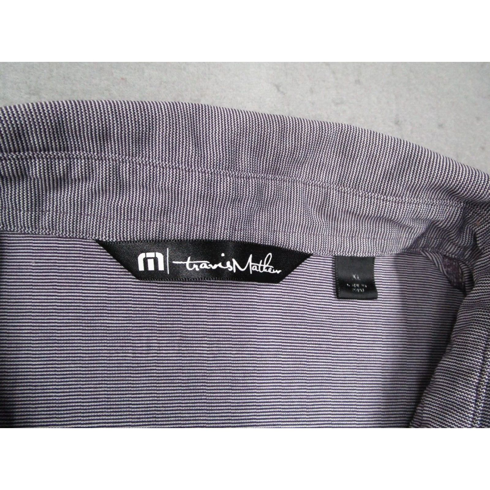 TravisMathew TRAVIS MATHEW Shirt Mens Extra Large Purple Pima Blend Polo Coyote Hills Golf Size US XL / EU 56 / 4 - 3 Thumbnail