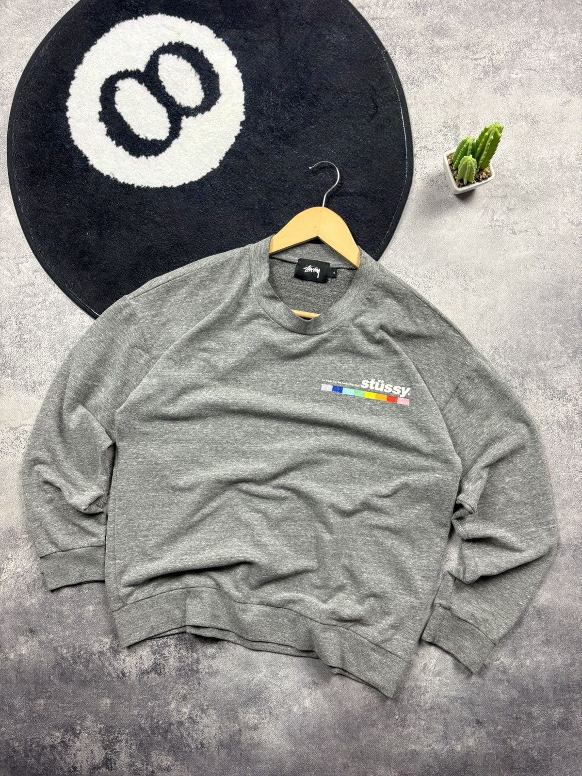 Stussy STUSSY Hype Rare Multicolor Logo Streetwear Skate Sweatshirt Size US S / EU 44-46 / 1 - 1 Thumbnail