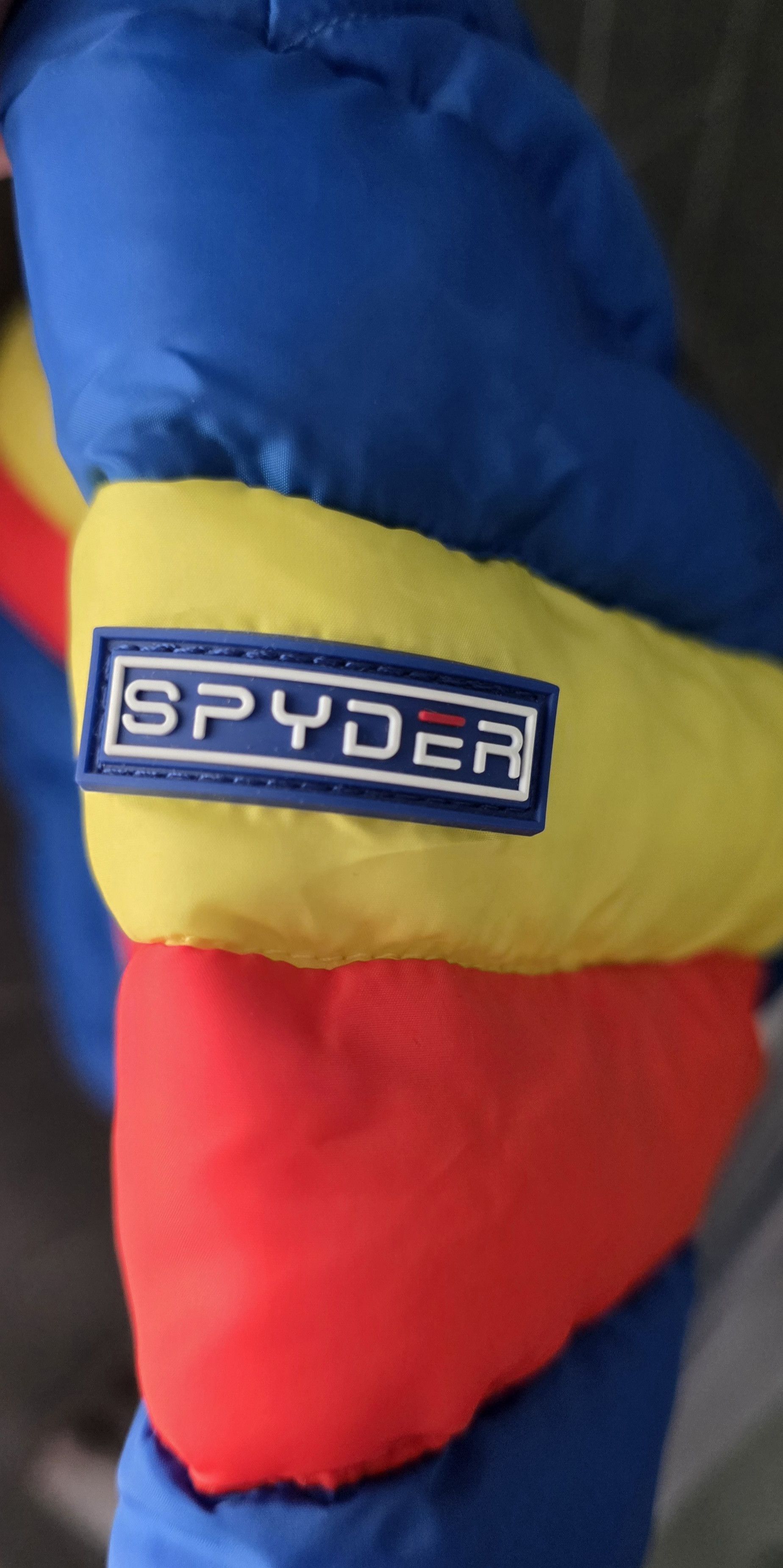 Spyder NWT Spyder Infant Boys Puffer Jacket Blue Stripe 18 Mo Size US XXS / EU 40 - 3 Thumbnail