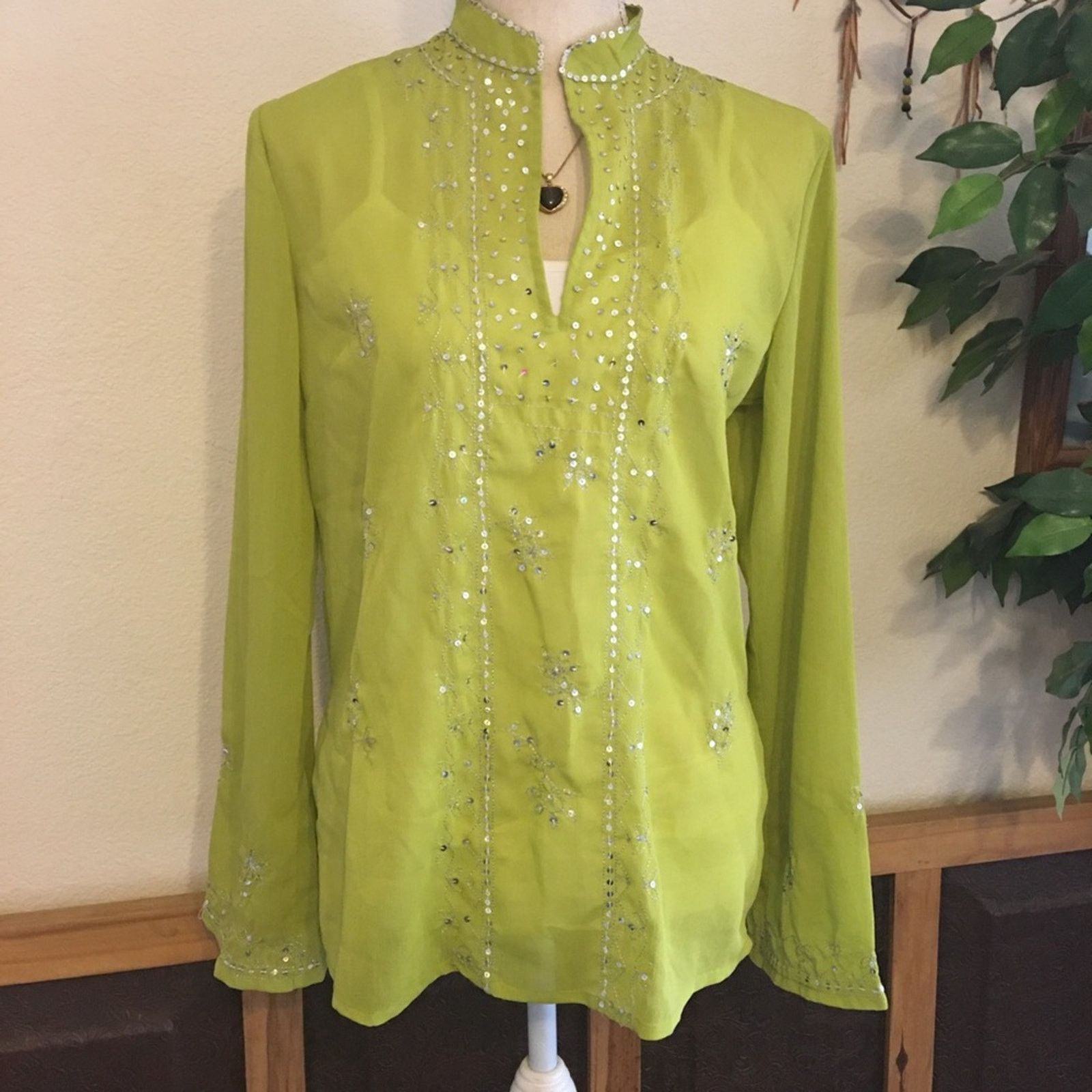 Other Metro Style embellished summer tunic top NWT 8 Size M / US 6-8 / IT 42-44 - 1 Thumbnail