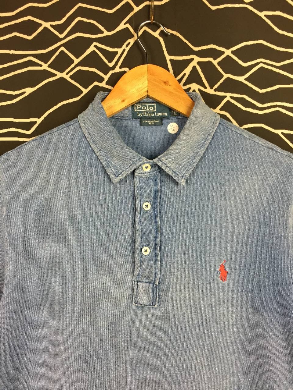 Polo Ralph Lauren Vtg Polo Ralph Lauren Small Logo Featherweight Mesh Polo Tee Size US M / EU 48-50 / 2 - 3 Thumbnail