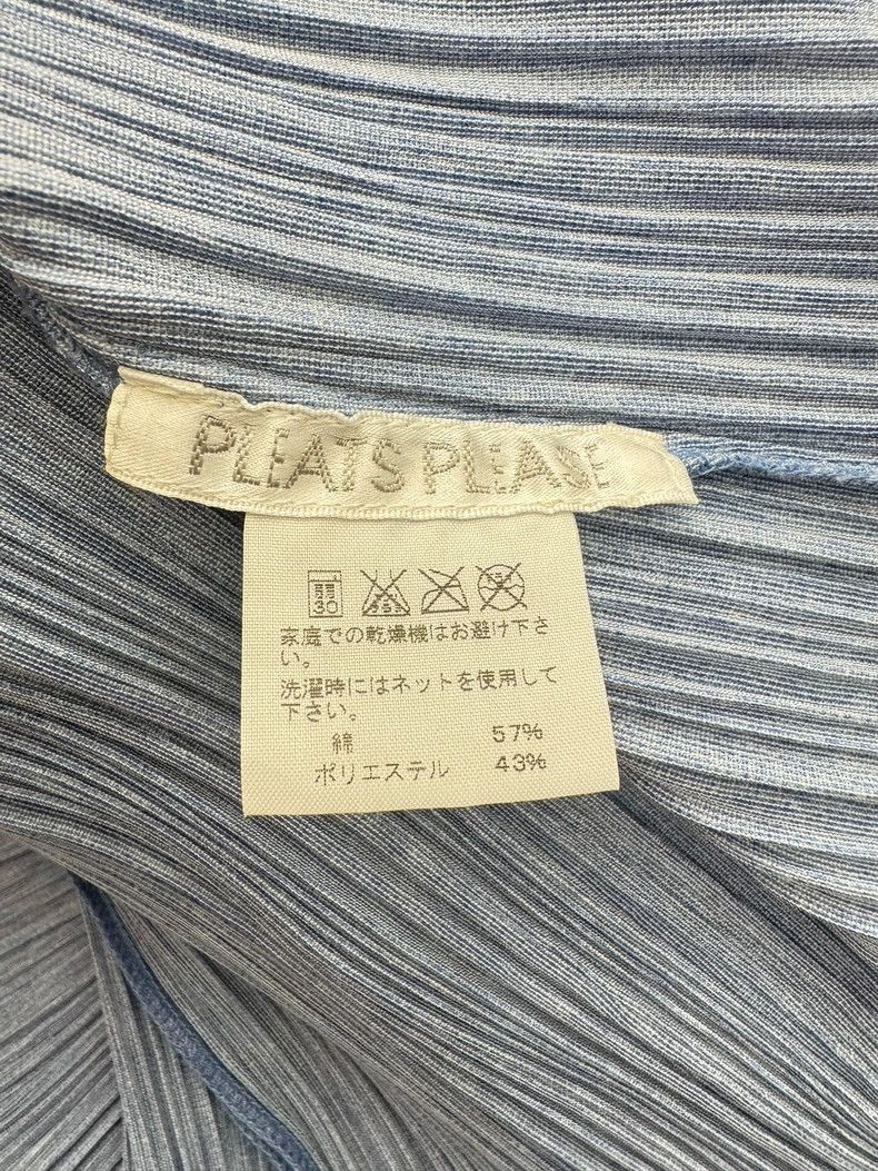 Issey Miyake issey miyake size:3 Pleated washed denim shirt Size XXS / US 00 / IT 34 - 7 Thumbnail
