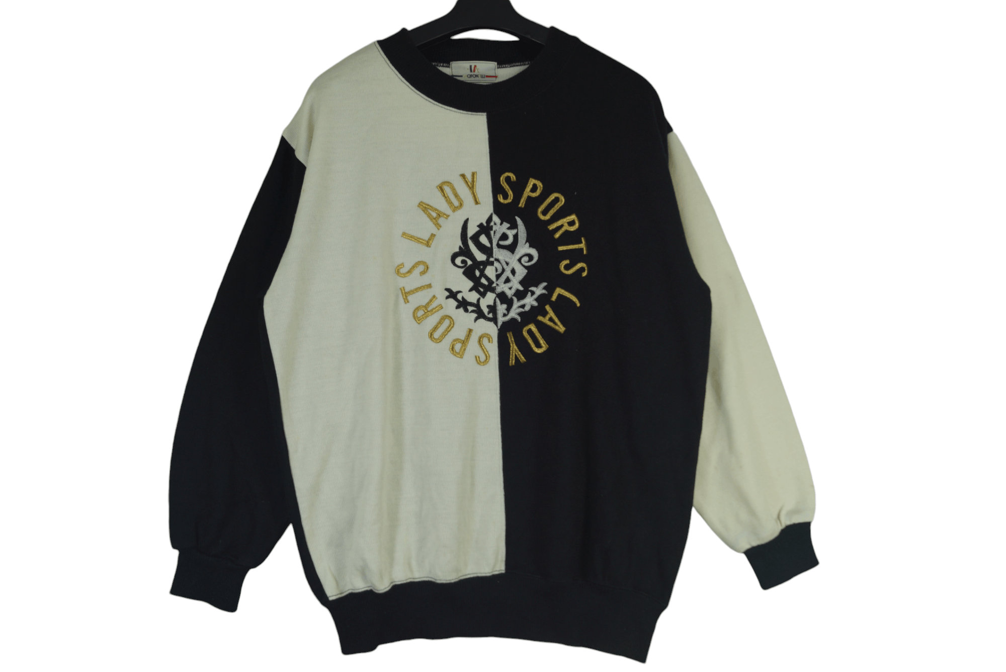 Vintage Sweatshirt Italian Design Lady Sport Spell Out Size US L / EU 52-54 / 3 - 1 Thumbnail