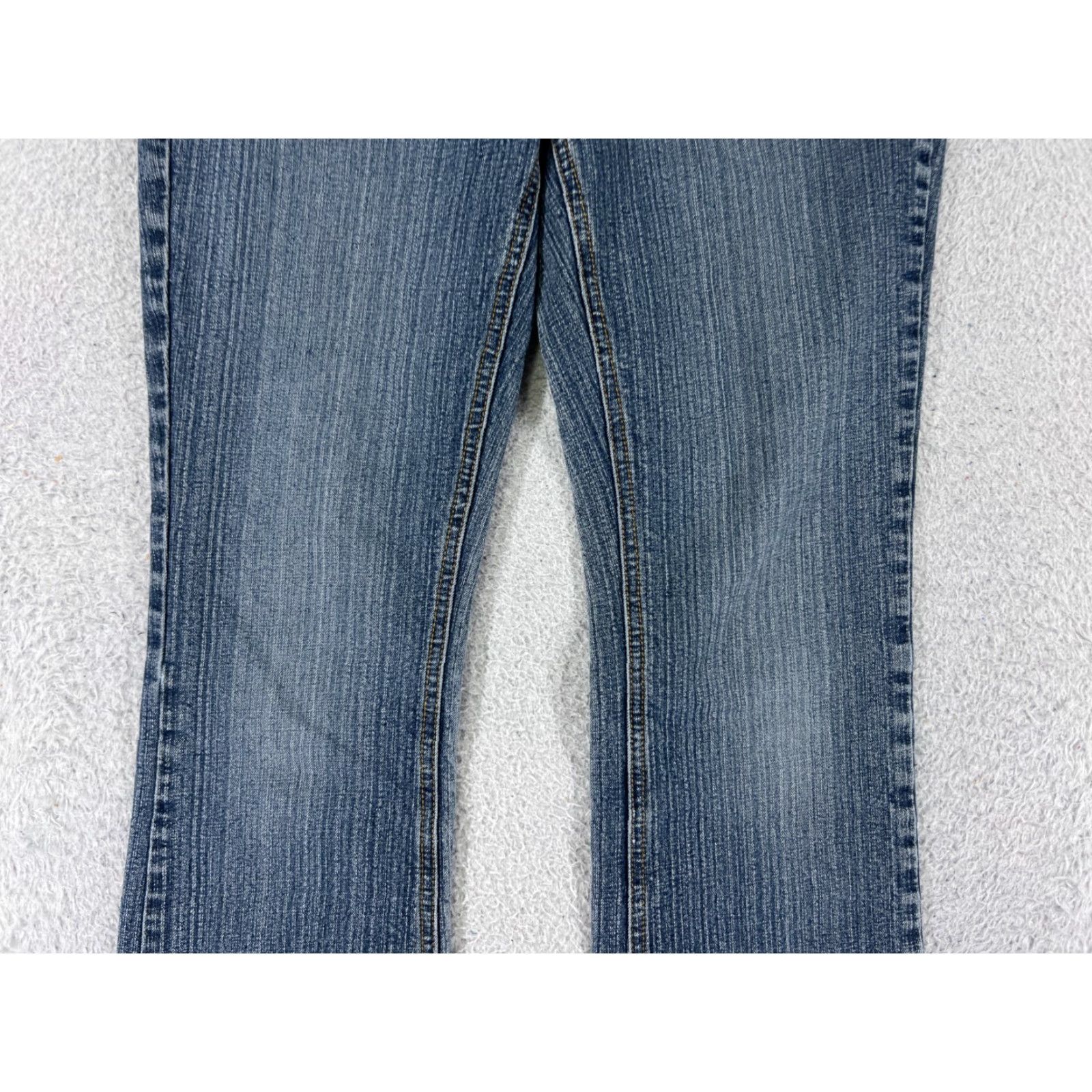 Vintage American Rag Cie Jeans Womens 5 Blue Denim Bootcut Low Rise 27x28 Cotton Blend 5-Pocket Design Size 27" / US 4 / IT 40 - 6 Thumbnail