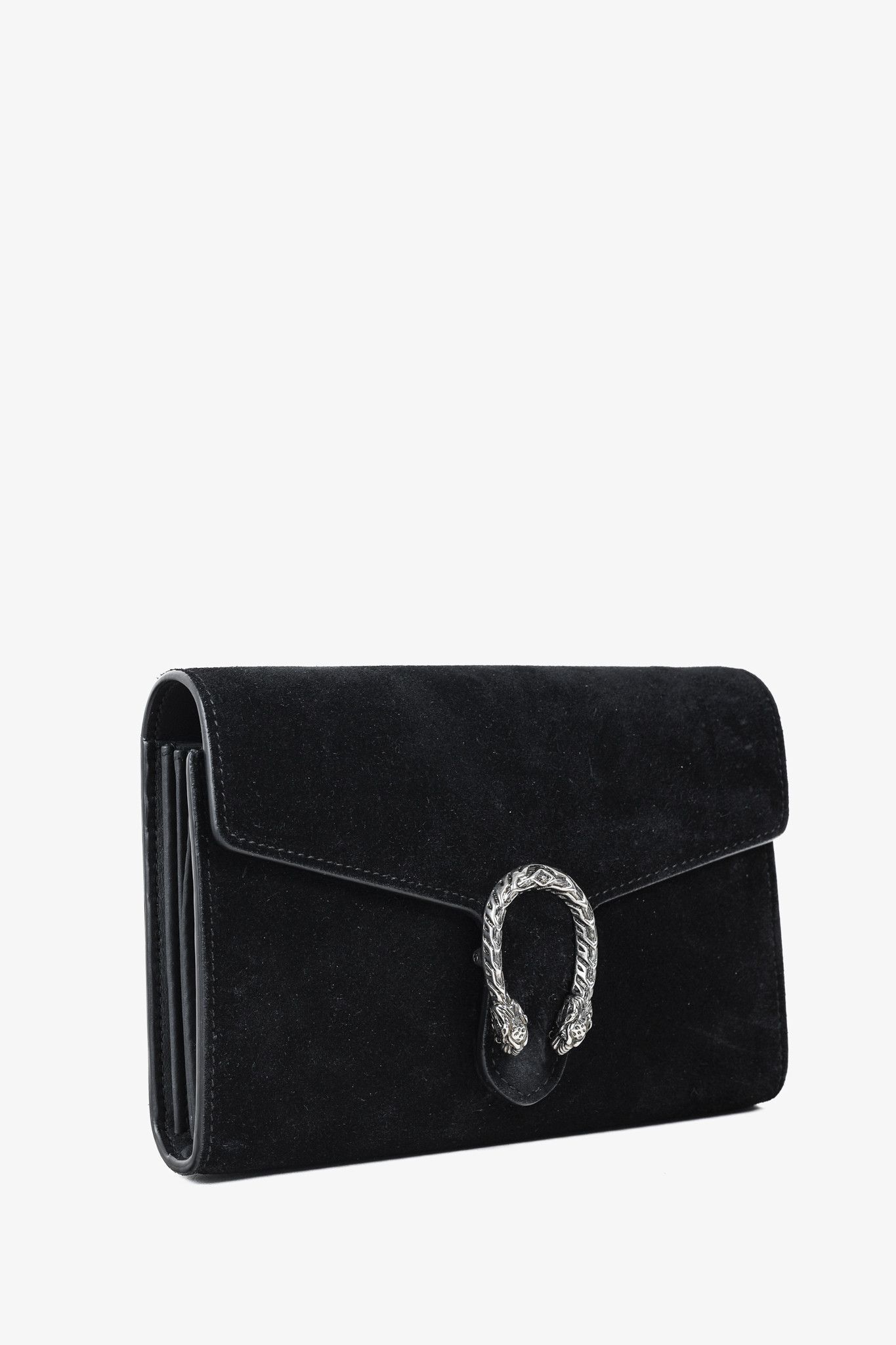 Gucci Gucci Dionysus Black Suede Wallet on Chain Size ONE SIZE - 2 Thumbnail