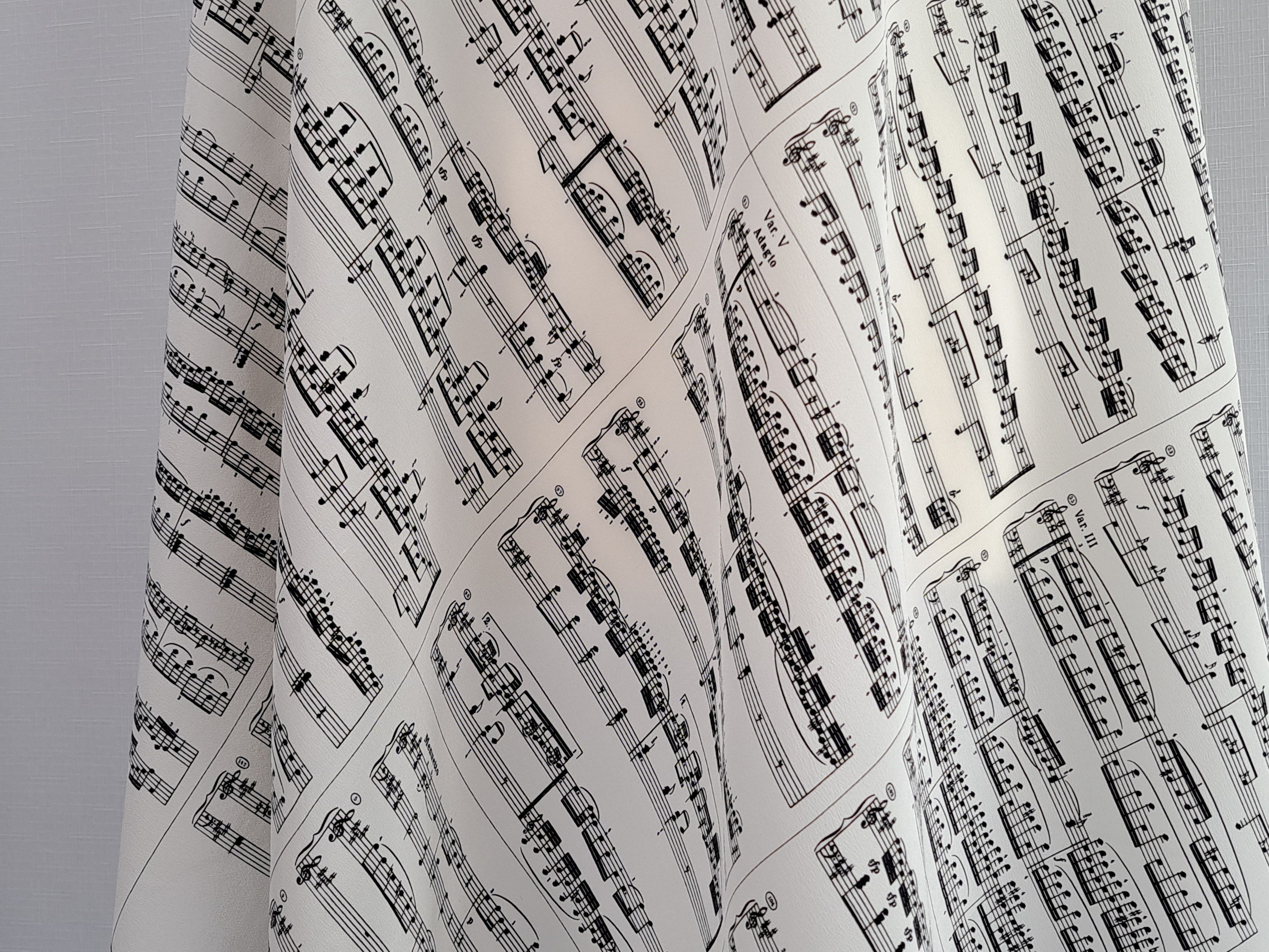 Vintage Vintage Rare Wolfgang Amadeus MOZART Sonate silk scarf. Size ONE SIZE - 12 Thumbnail