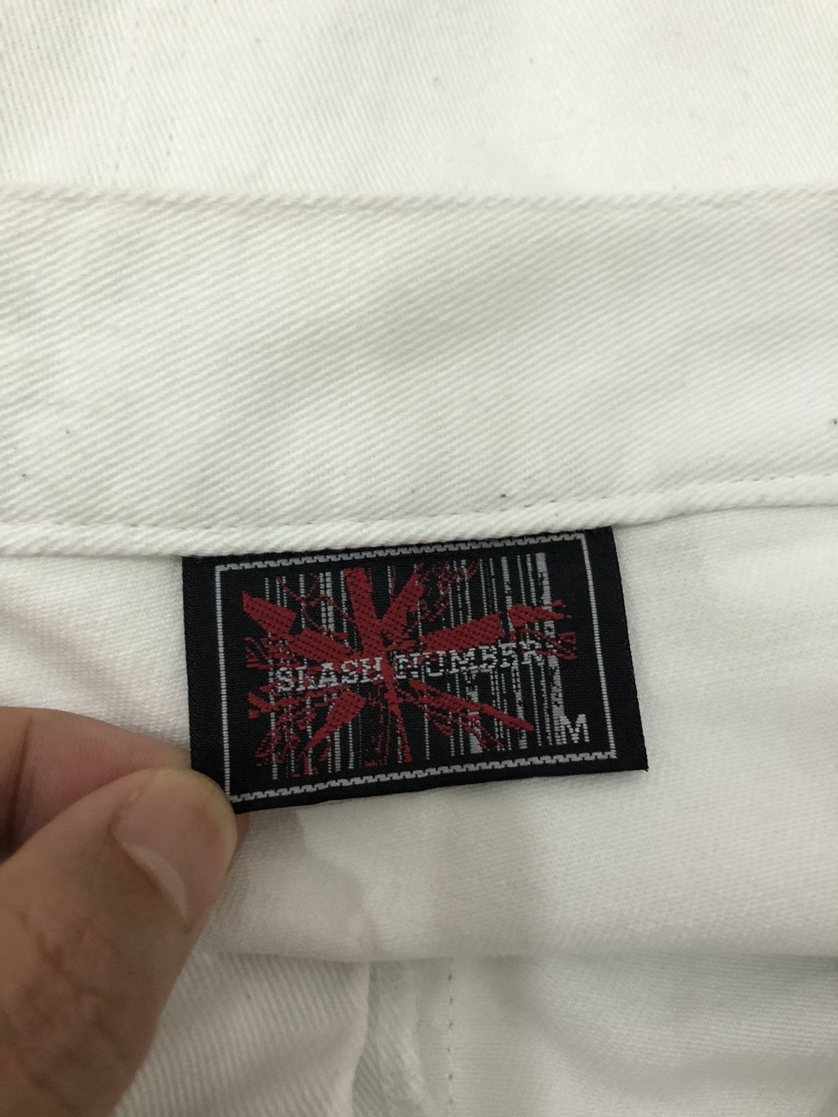 Japanese Brand Slash Number Multipocket Tactical Cargo White Pants Size US 28 / EU 44 - 17 Thumbnail