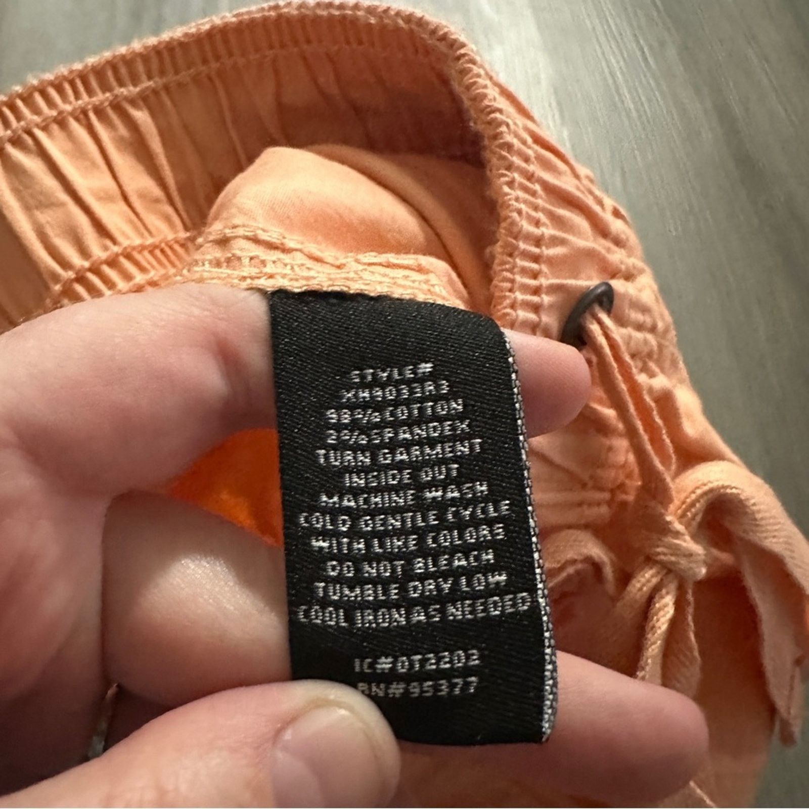 Sanctuary Sanctuary Light Orange High Rise Pull-On Drawstring Shorts Size 27" / US 4 / IT 40 - 5 Thumbnail
