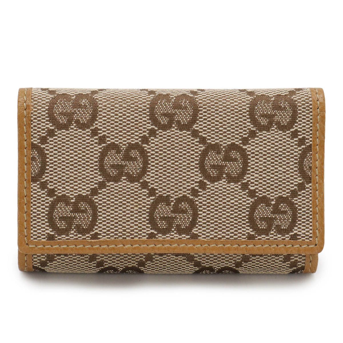 Gucci Gucci Gucci GG Canvas Leather Key Case Canvas Key case 04564 0416 Size ONE SIZE - 1 Thumbnail