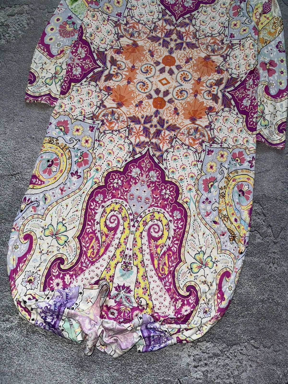Etro Etro 44IT all printed flowers 🌺 long dress / long sleeve Size M / US 6-8 / IT 42-44 - 3 Thumbnail