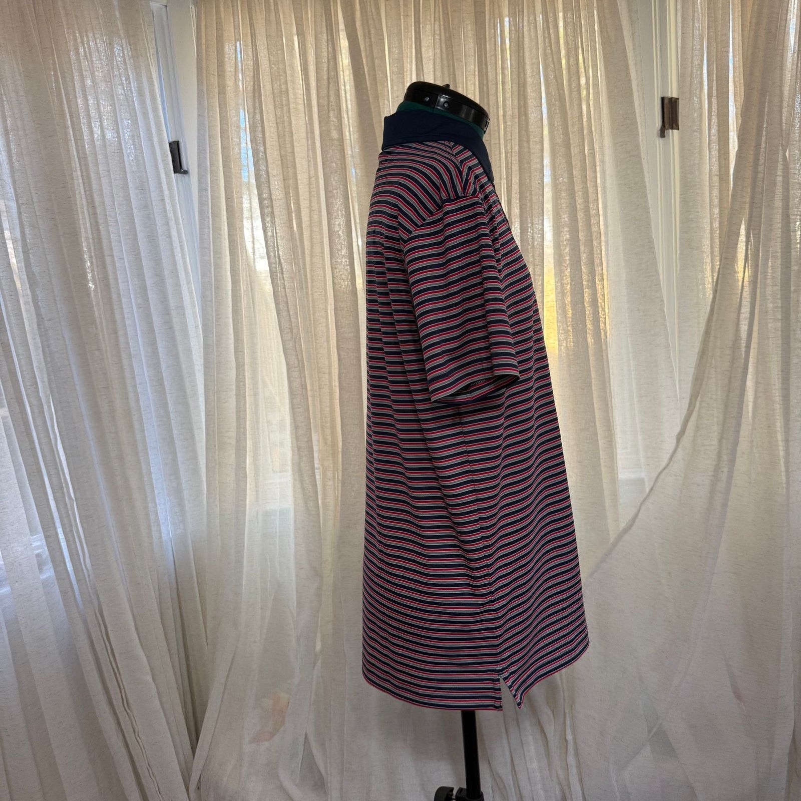 Bobby Jones Bobby Jones Rule 18 Striped Performance Polo | Sz M Size US M / EU 48-50 / 2 - 4 Thumbnail