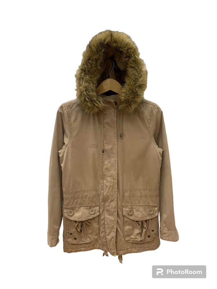 Gap GAP fur hoodie military anorak khaki jacket LGB style Size US M / EU 48-50 / 2 - 1 Thumbnail