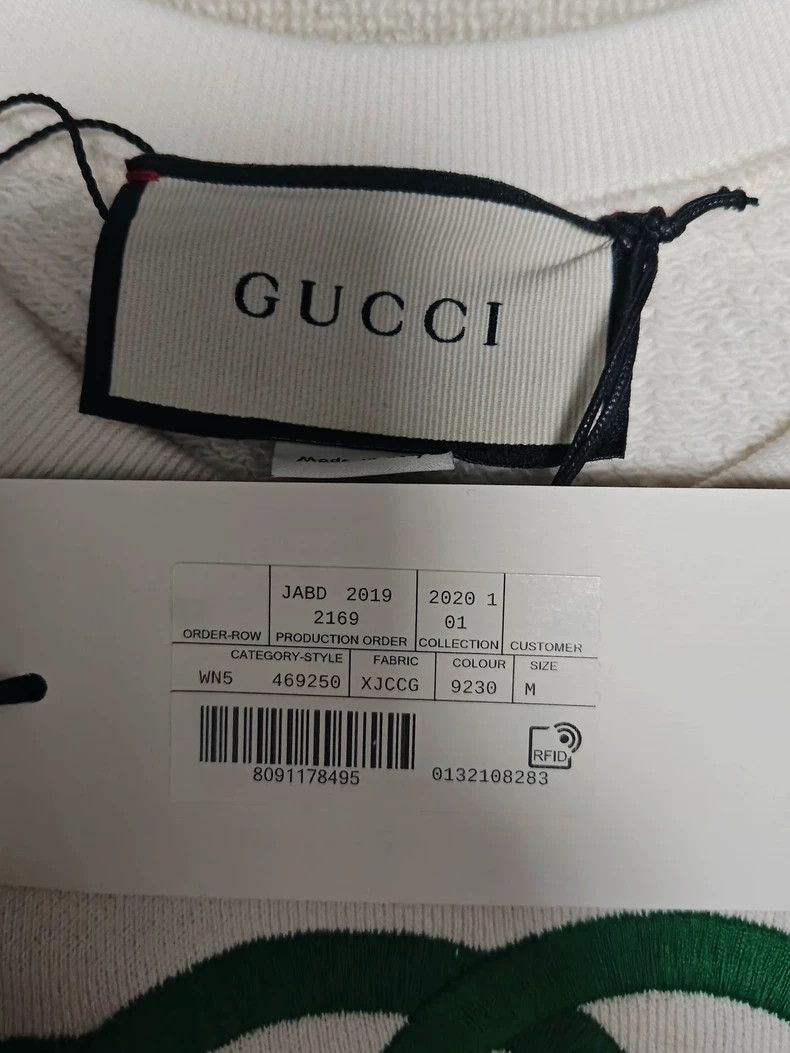 Gucci Gucci Logo double G long-sleeved sweatshirt 2502-Nextarrow Size US M / EU 48-50 / 2 - 5 Thumbnail