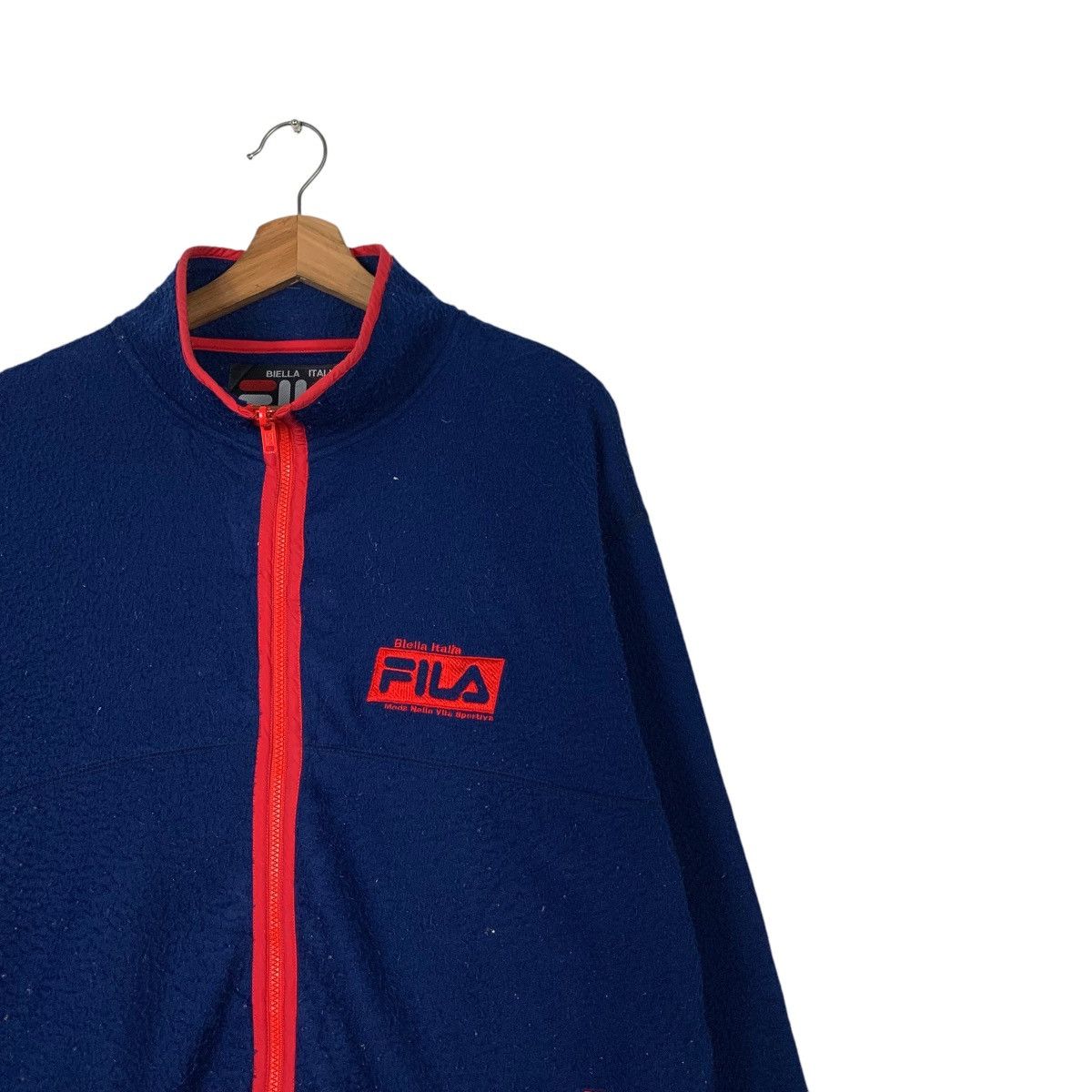 Fila 90's FILA Turtleneck Blue Zipper Fleece Jacket #2082-C91 Size US L / EU 52-54 / 3 - 5 Thumbnail