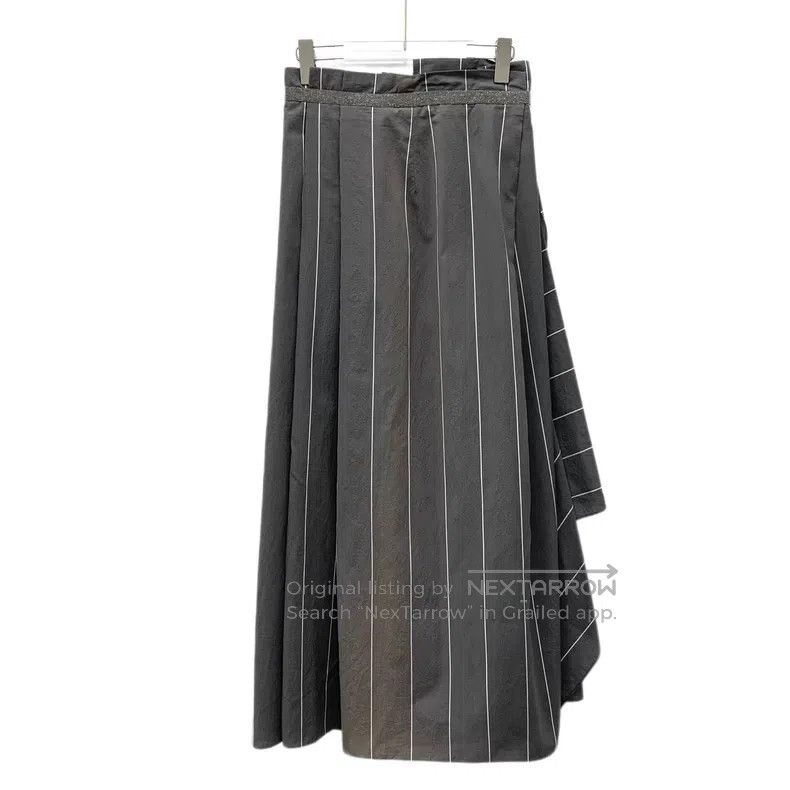 Brunello Cucinelli Brunello Cucinelli Striped sequined cotton irregular casua Size 27" / US 4 / IT 40 - 2 Thumbnail