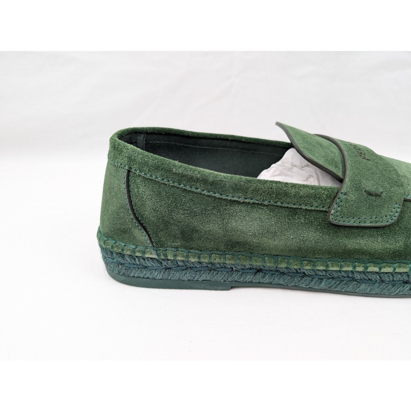 Salvatore Ferragamo o1rshd1 Suede Calf Desco Loafers in Forest Green Size US 9 / EU 42 - 4 Thumbnail
