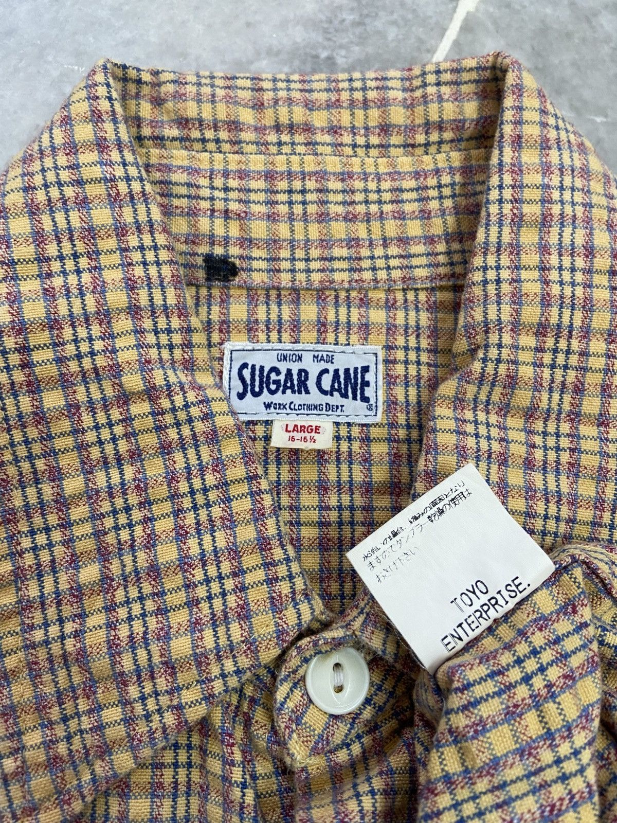 Flannel × Sugar Cane × Toyo Enterprises Vintage Sugar Cane Flannel Shirt Button Up Size US L / EU 52-54 / 3 - 2 Thumbnail