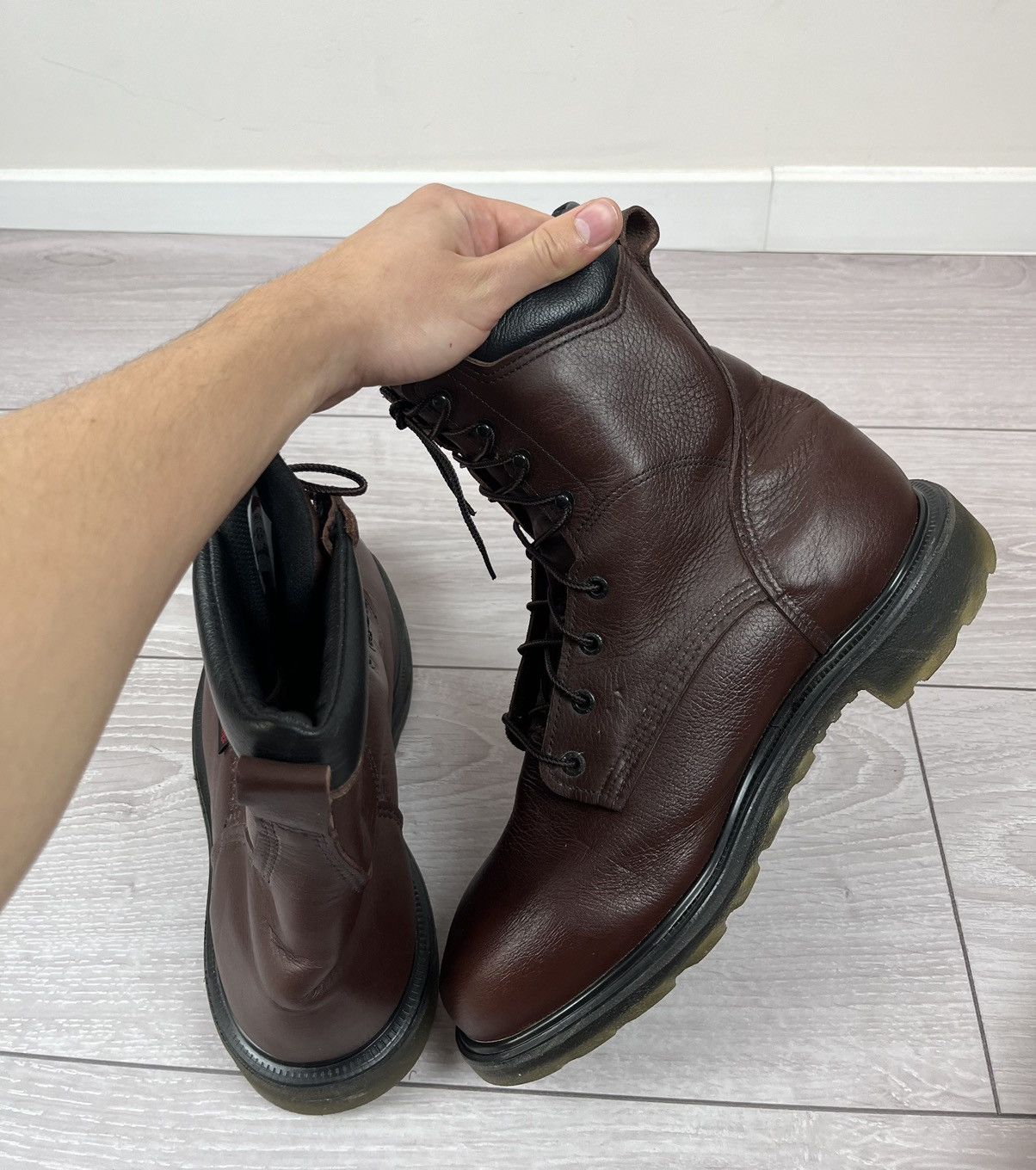 Red Wing Red Wing Industrial Brown Leather Working Boots Size US 11.5 / EU 44-45 - 12 Thumbnail