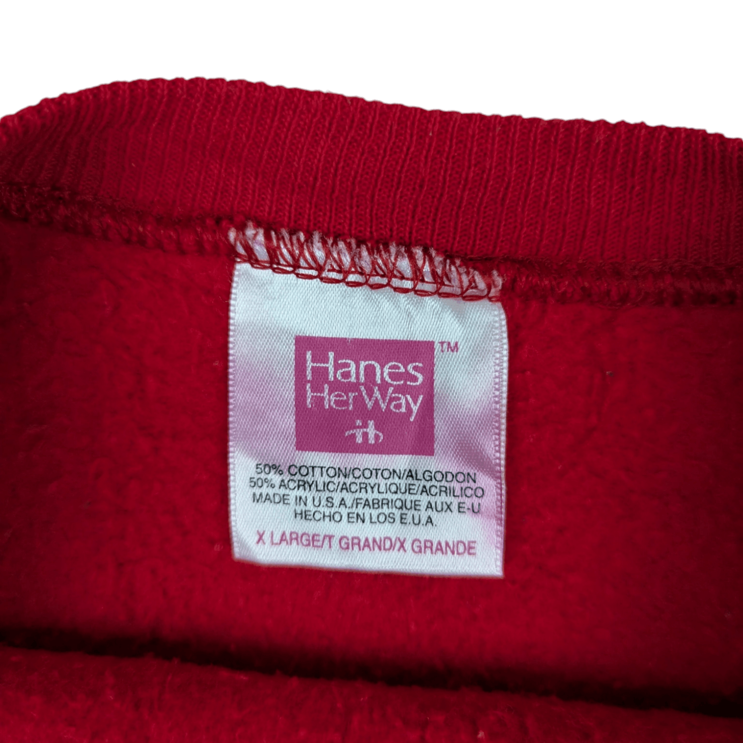Hanes Vintage 90's HANES Love Embroidered Custom Jumper Sweatshirt Size XL / US 12-14 / IT 48-50 - 7 Thumbnail