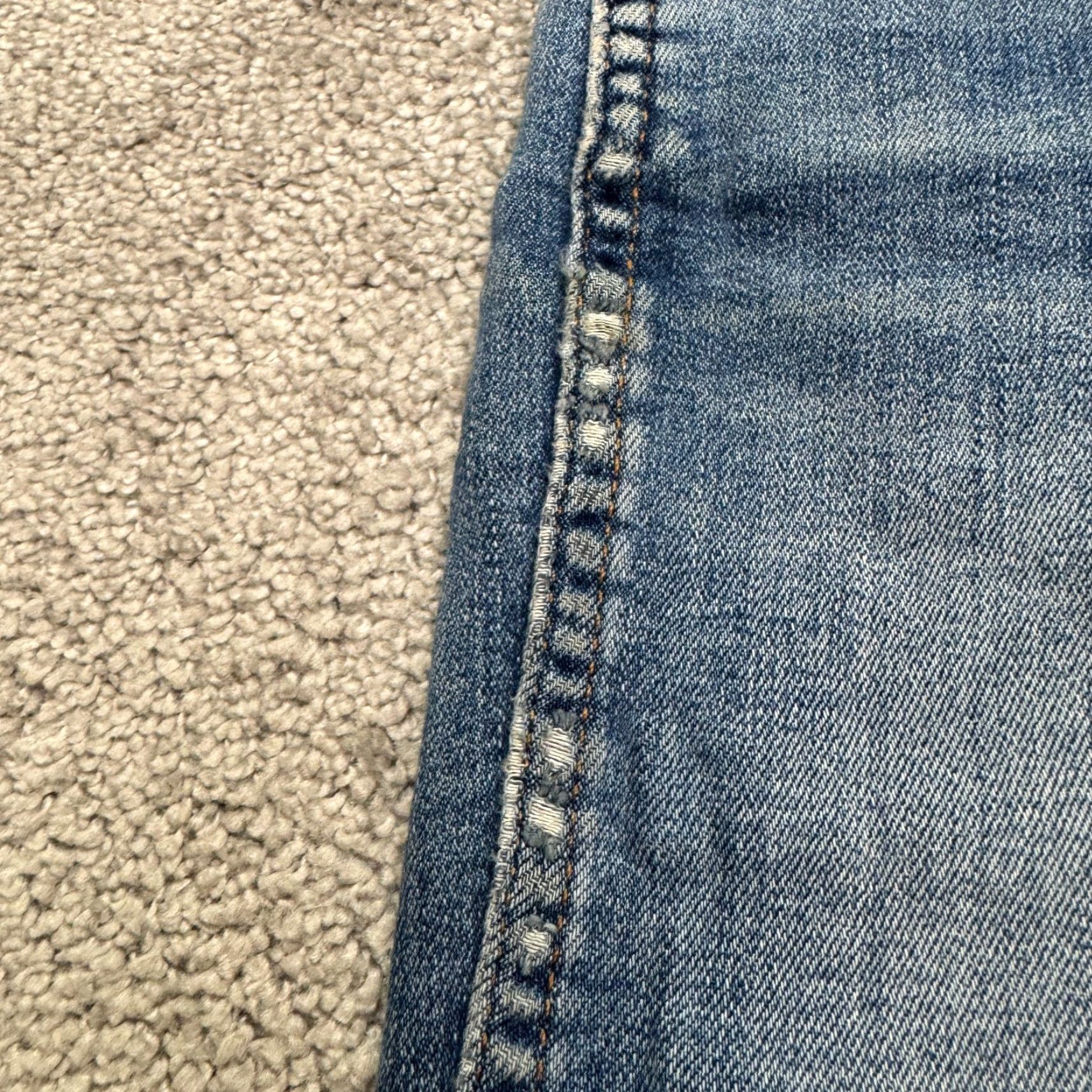Madewell Madewell Roadtripper Jeans Womens 24 High Rise Denim Stovepipe Ankle Straight Size 42" / US 20 - 7 Thumbnail