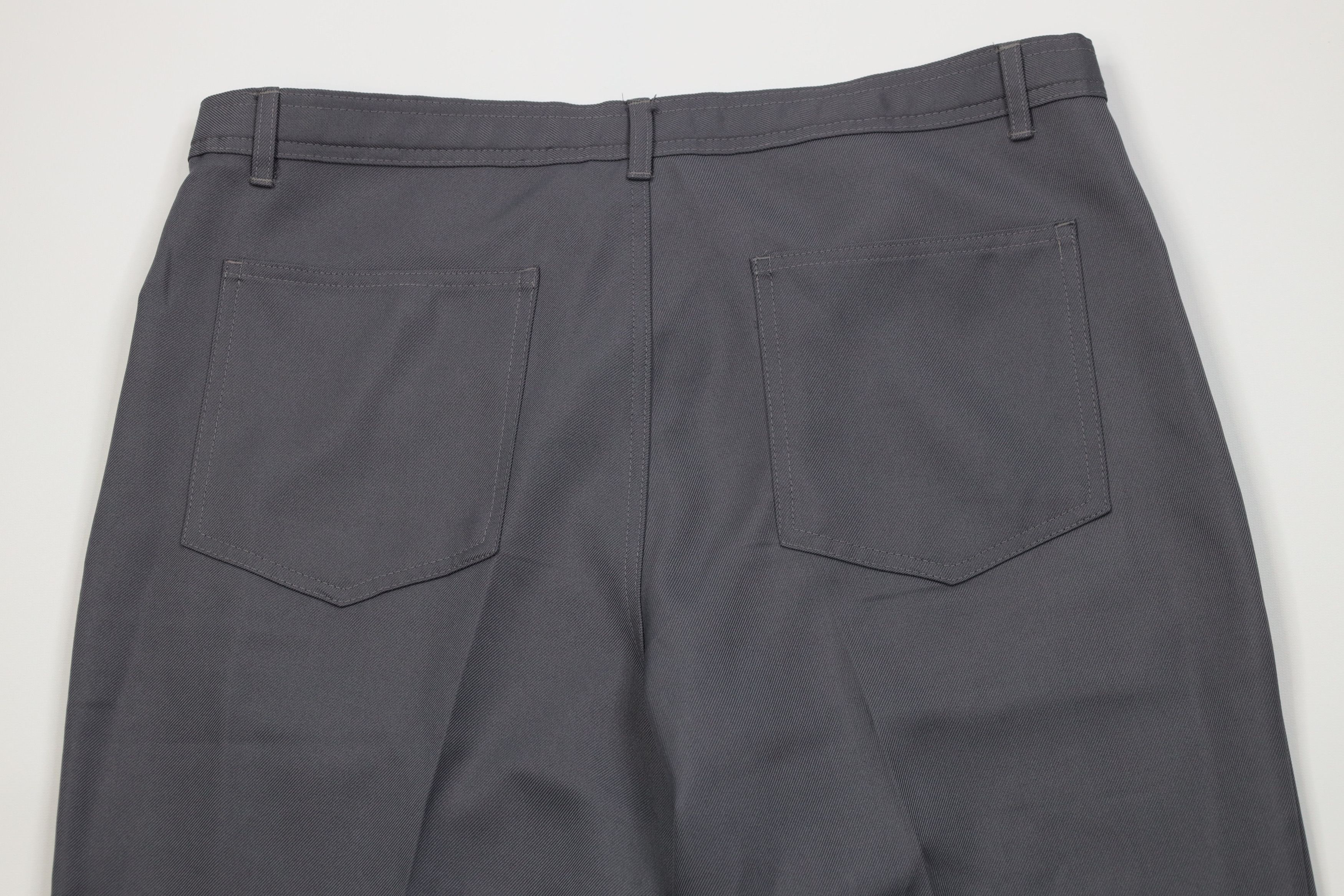 Vintage Vintage 90s Streetwear Knit Flared Wide Leg Chino Pants Gray Size US 38 / EU 54 - 10 Thumbnail