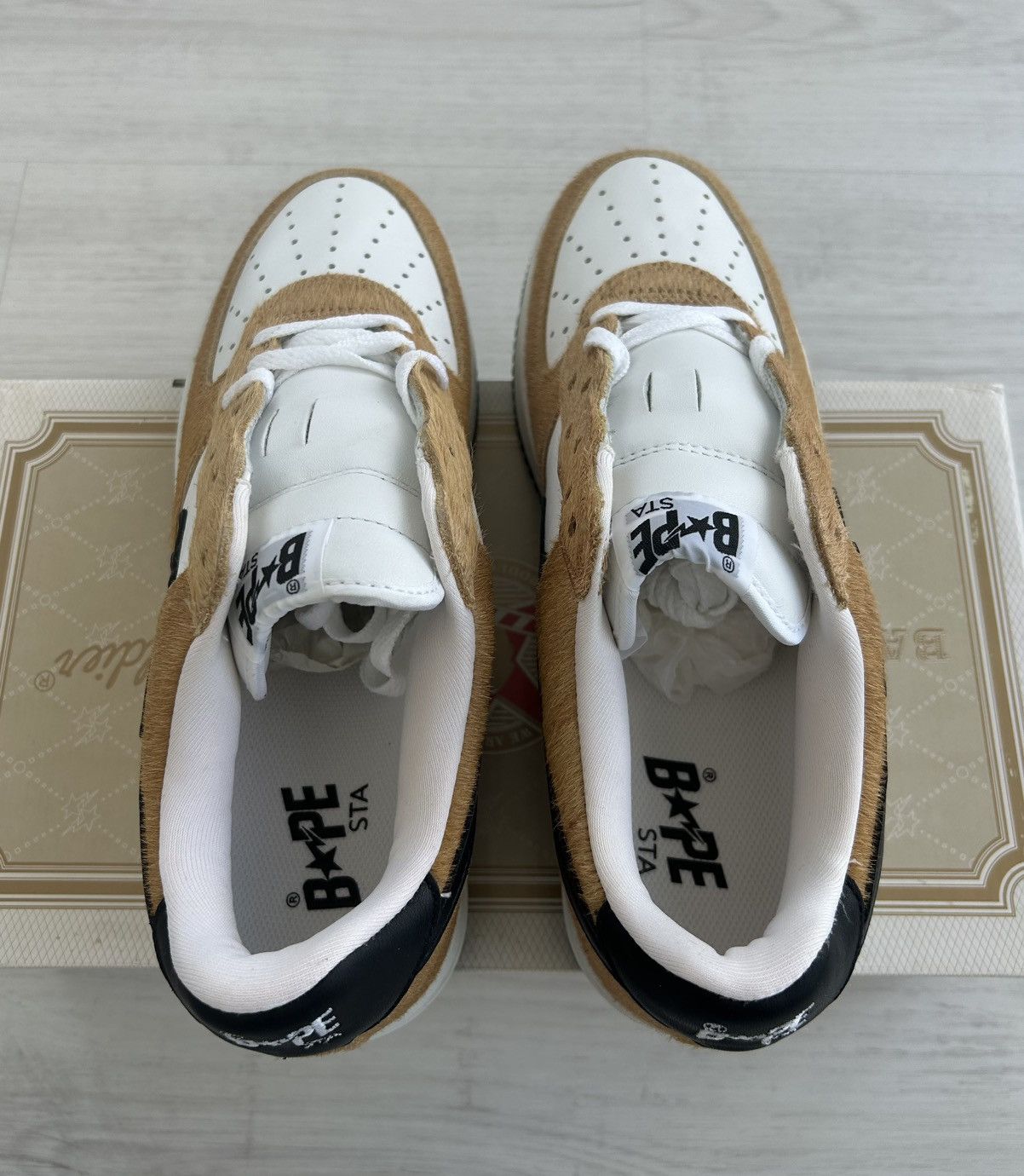 Bape VERY RARE OG 2003 A BATHING APE PONY HAIR BAPESTA Size US 9.5 / EU 42-43 - 8 Thumbnail