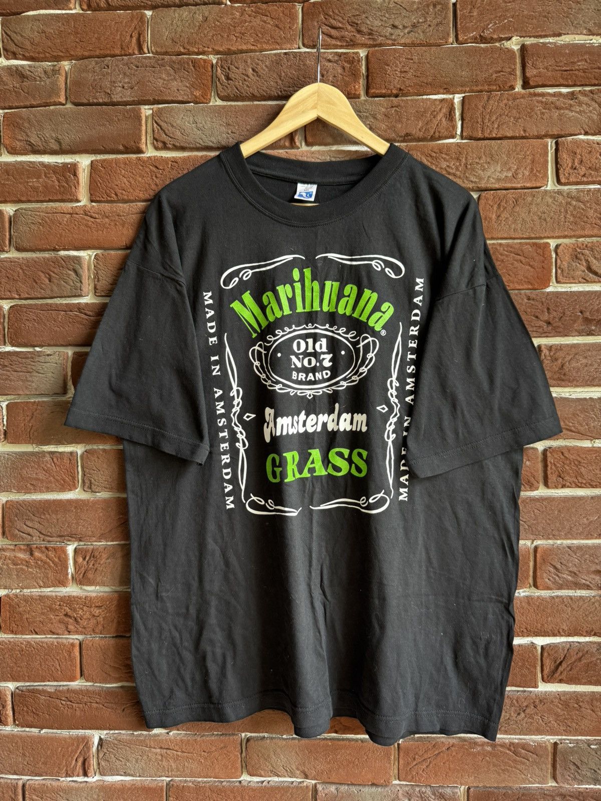 Vintage Vintage Marihuana Jack Daniels PARODY TEE marijuana cannabis Size US XL / EU 56 / 4 - 1 Thumbnail