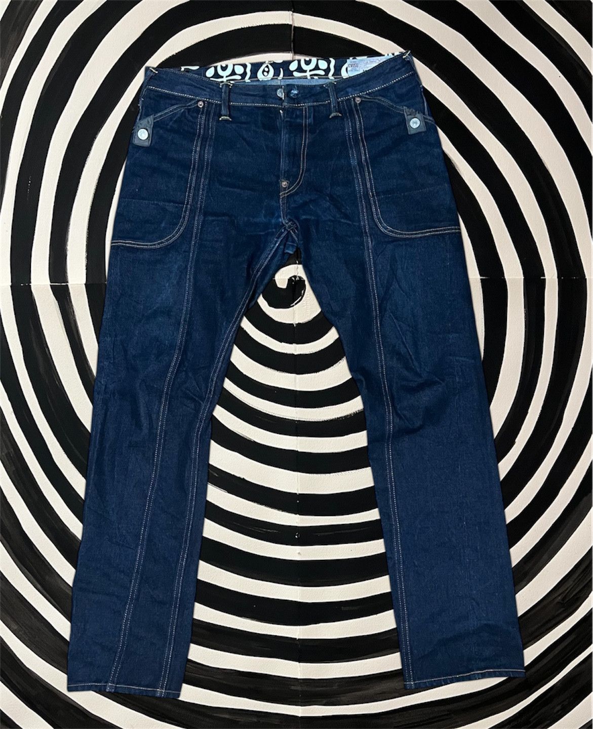 Evisu Reconstructed Daicock Selvedge Jeans Size US 36 / EU 52 - 1 Thumbnail
