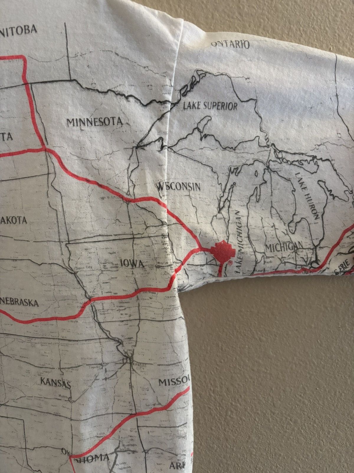 Vintage 1993 Harley-Davidson "The Reunion" AOP Map Tee Size US L / EU 52-54 / 3 - 4 Thumbnail