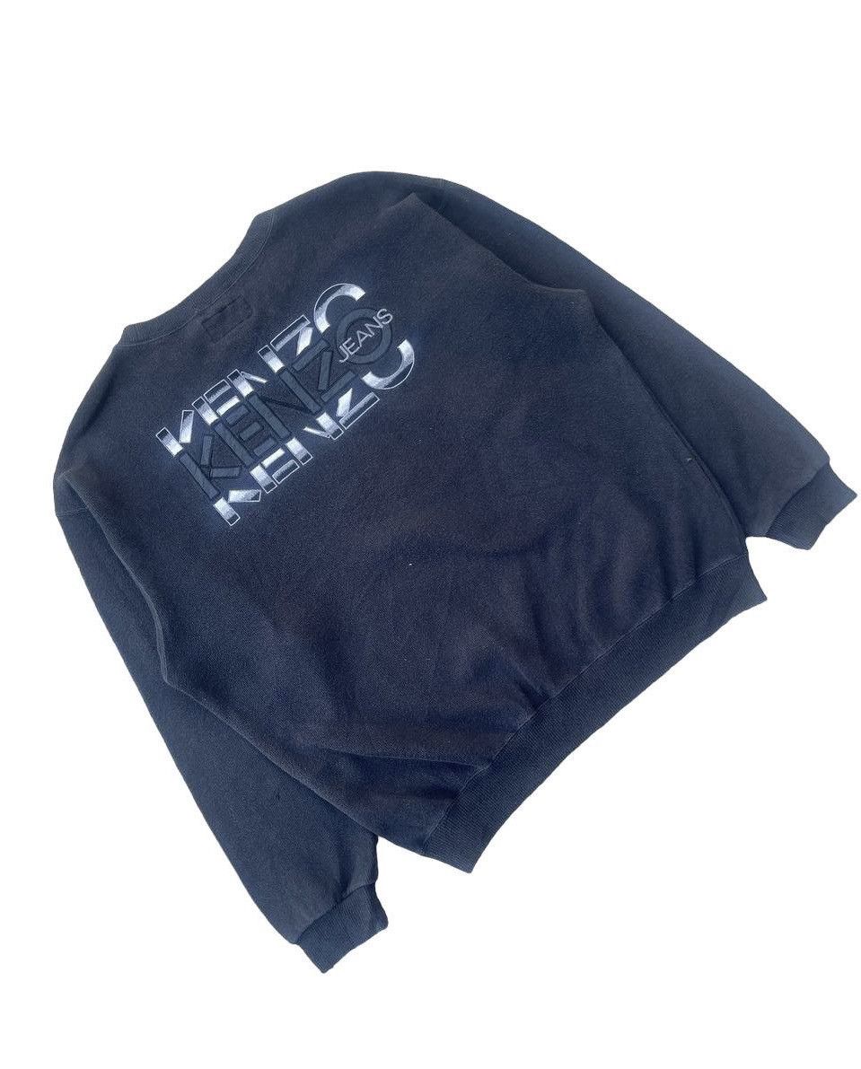 Kenzo × Vintage VINTAGE KENZO JEANS BACKHIT LOGO EMBROIDERY SWEATSHIRT Size US M / EU 48-50 / 2 - 4 Thumbnail