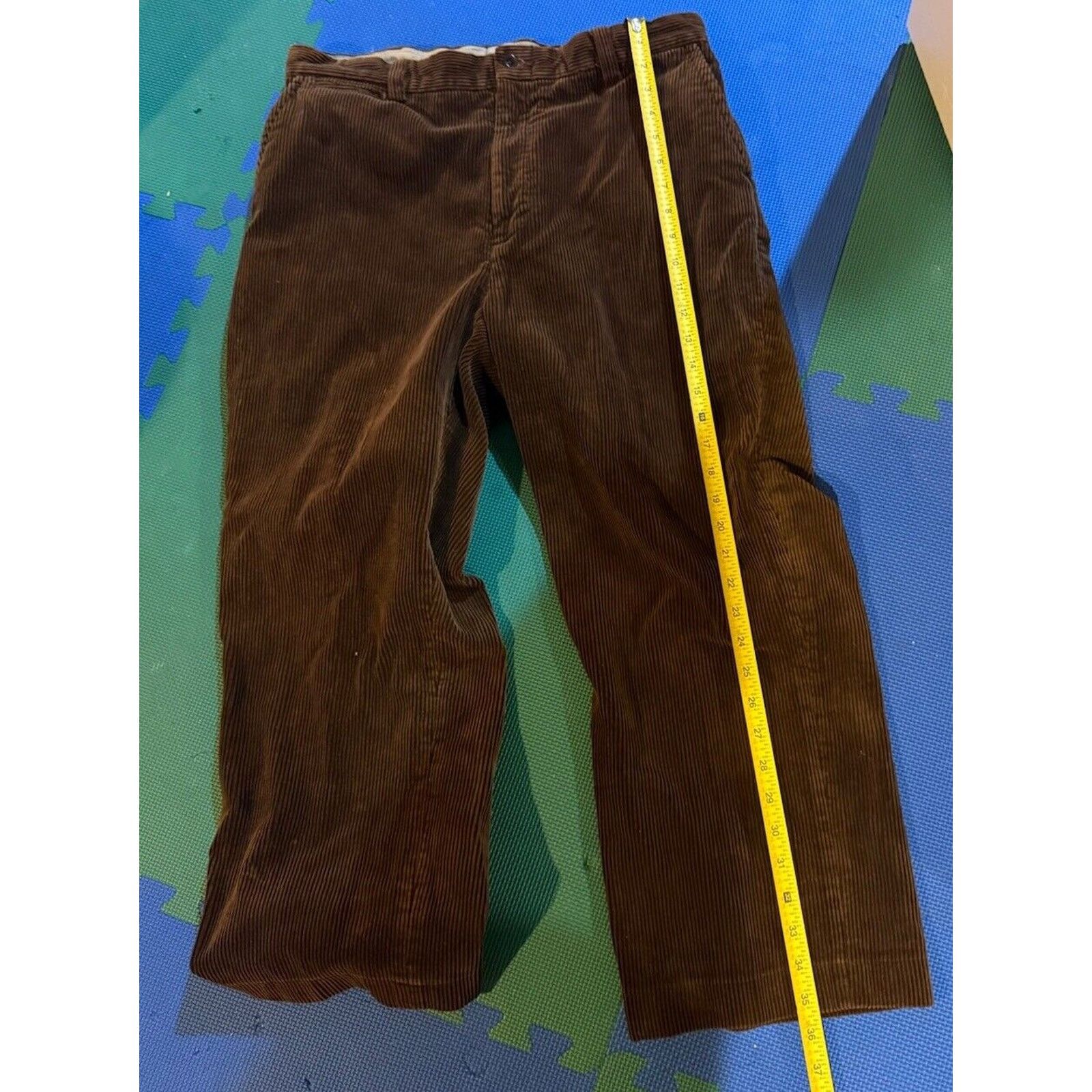 Polo Ralph Lauren VTG Polo Ralph Lauren Pants Men 36 x 32 Brown Corduroy READ! Size US 36 / EU 52 - 7 Thumbnail