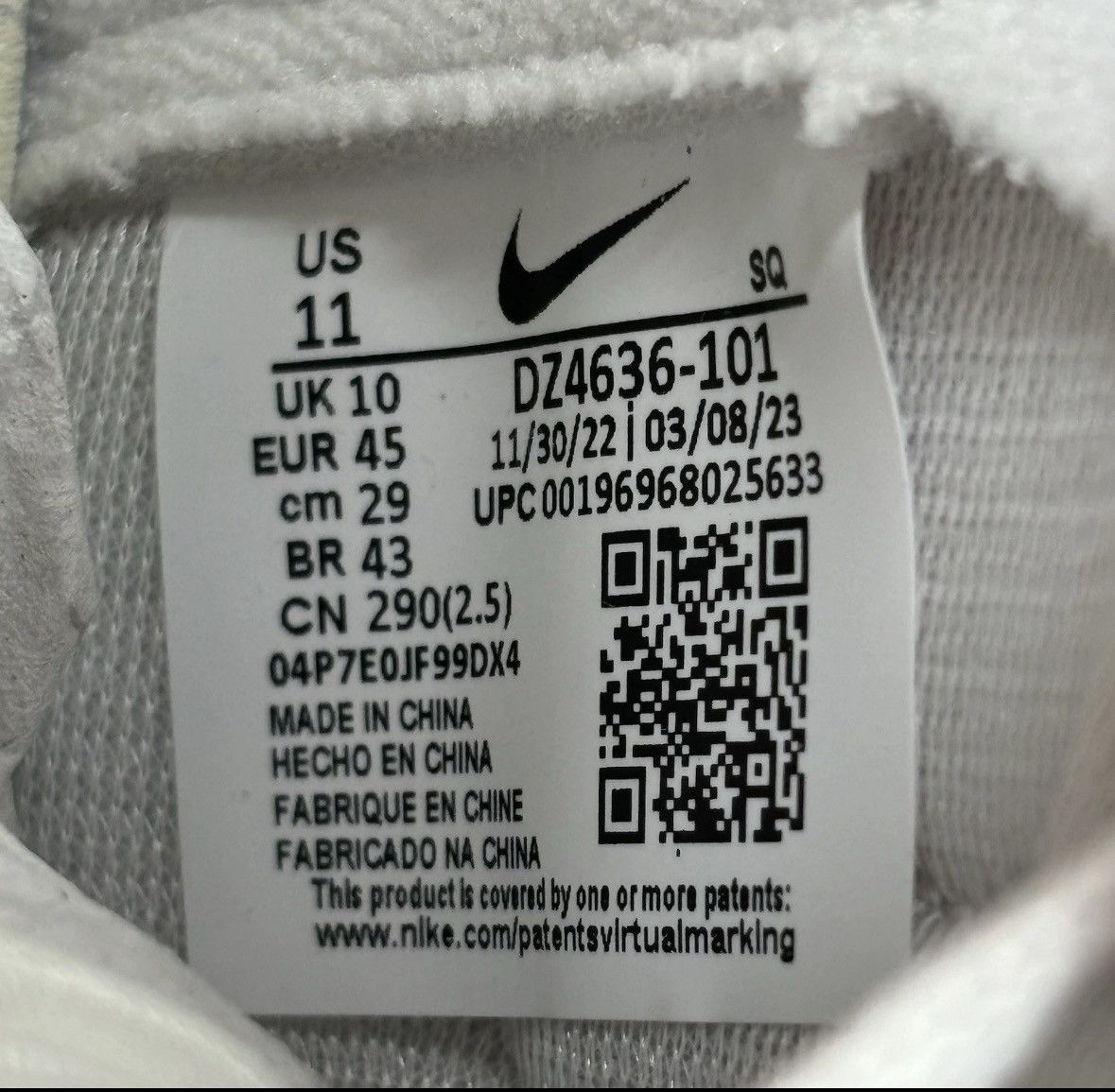Nike × Social Status size 11-Nike x Social Status Silver Linings NEW Size US 11 / EU 44 - 9 Thumbnail