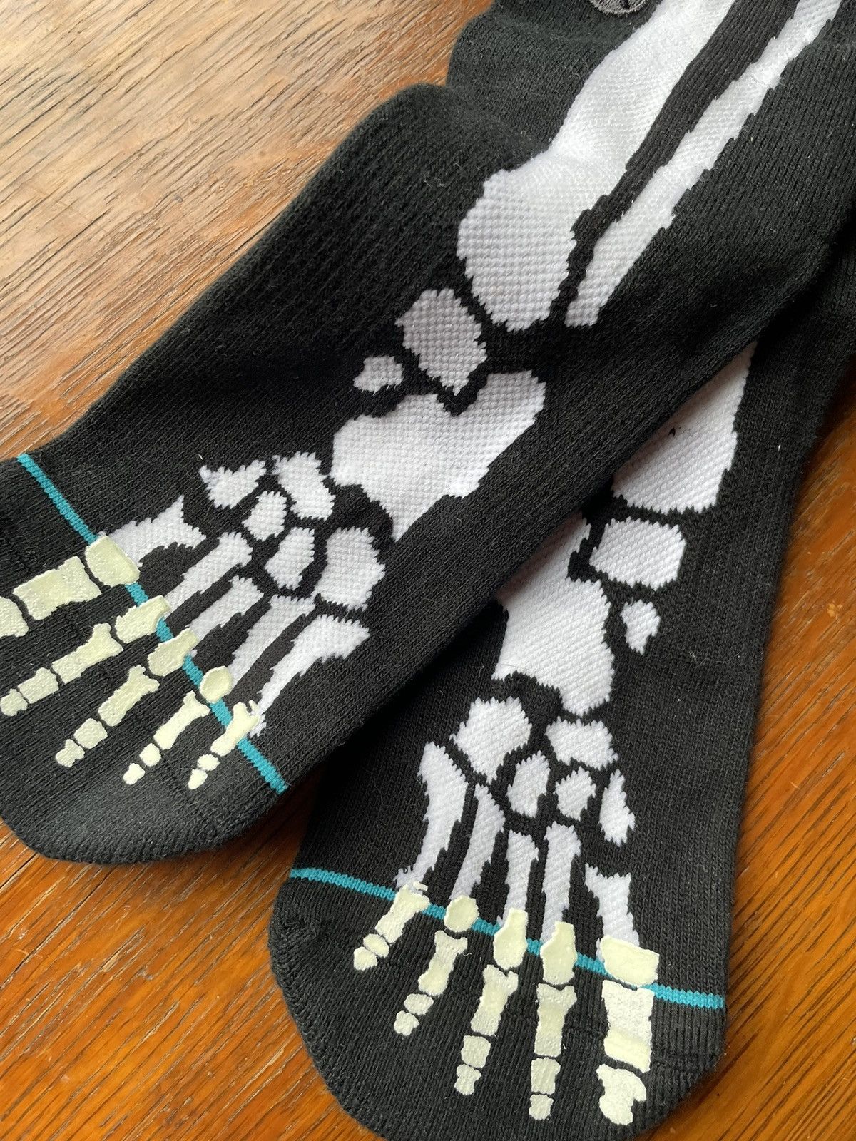 Stance Socks Stance Socks Skeleton Bones glow in the dark socks Size ONE SIZE - 3 Thumbnail