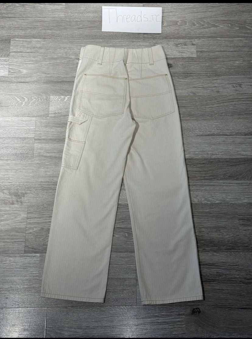 Isabel Marant ISABEL MARANT Myler Herringbone Cotton Wide-Leg Pants Size 24" / US 00 / IT 34 - 5 Thumbnail