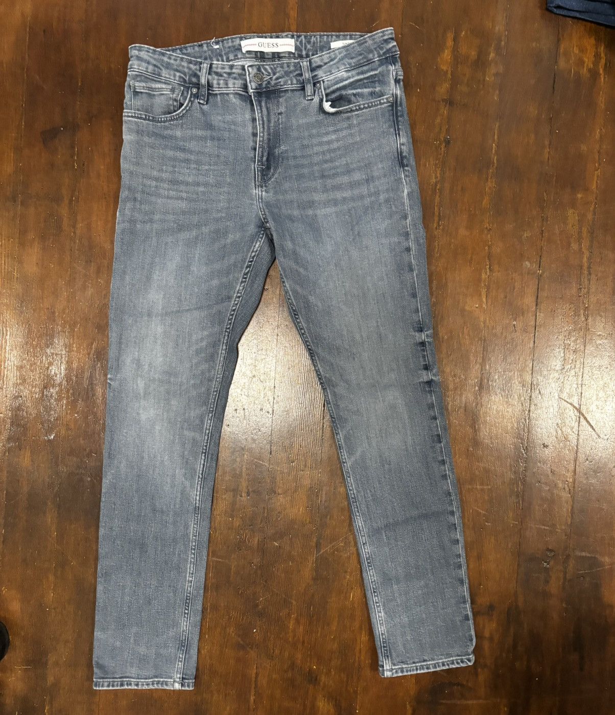 Guess × Vintage Guess light blue jeans Size US 33 - 1 Thumbnail