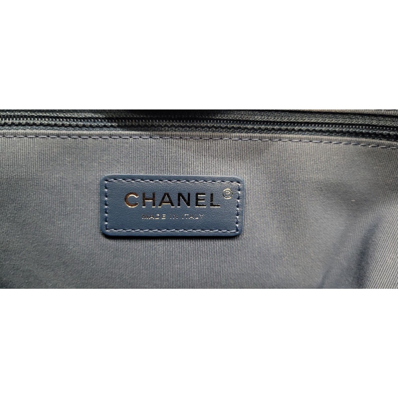 Chanel Chanel Deauville Tote Pinstripe Cotton Medium Size ONE SIZE - 21 Thumbnail