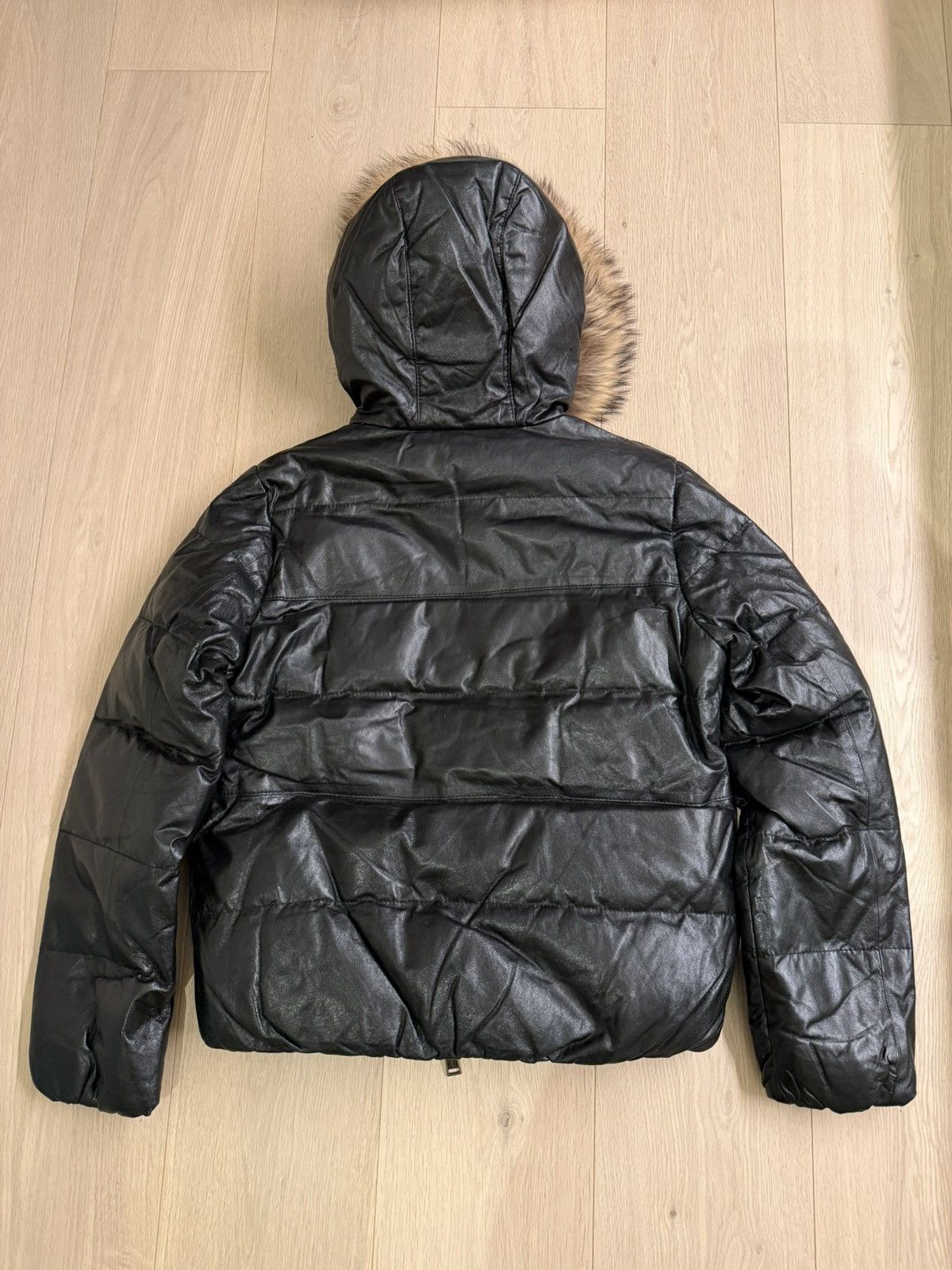 Dsquared2 2000s Dsquared2 Leather & polyester fur puffer Size M / US 6-8 / IT 42-44 - 3 Thumbnail