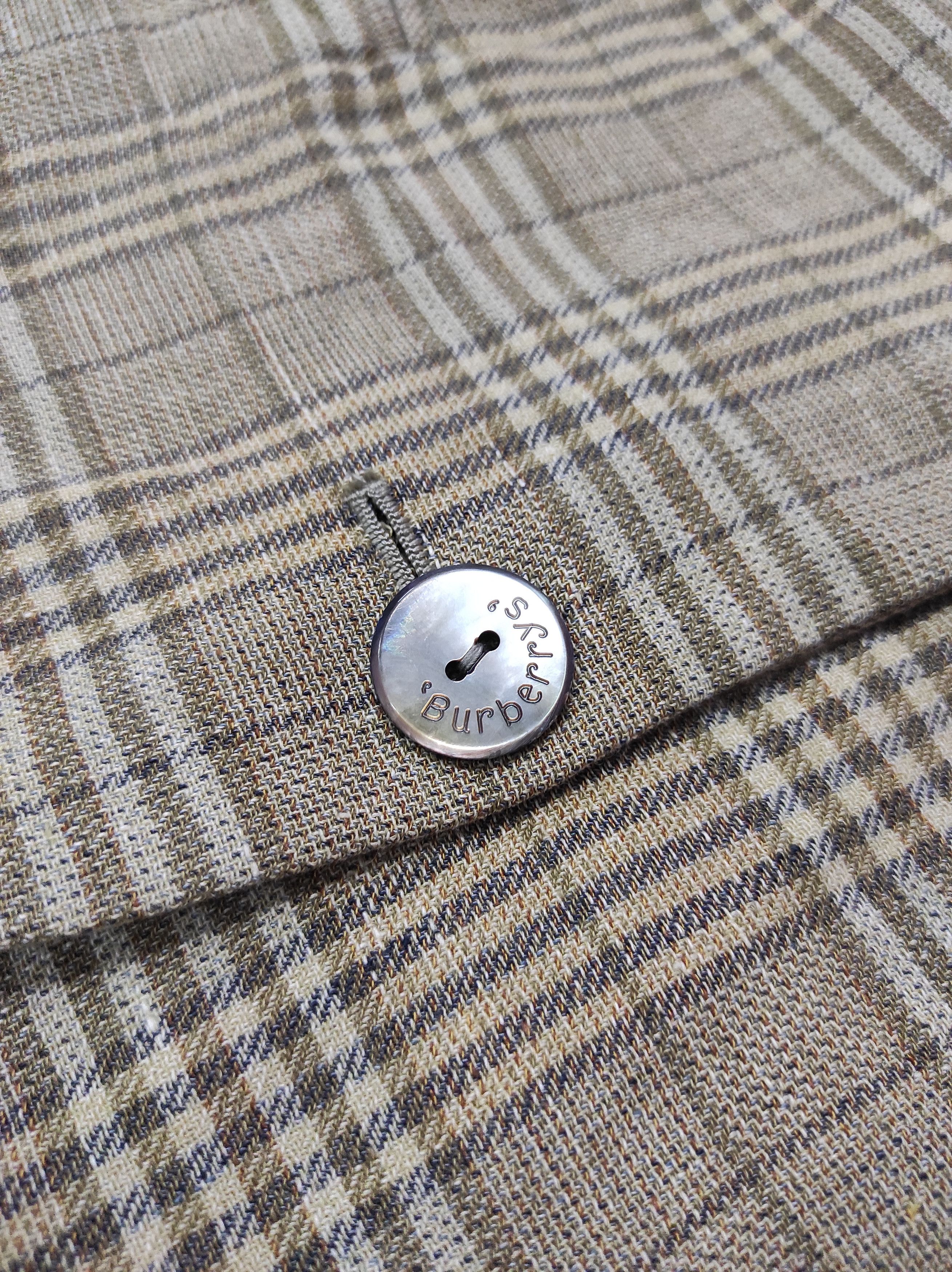 Burberry × Vintage BURBERRY ROYAN VINTAGE PLAID BLAZER JACKET Size L / US 10 / IT 46 - 4 Thumbnail