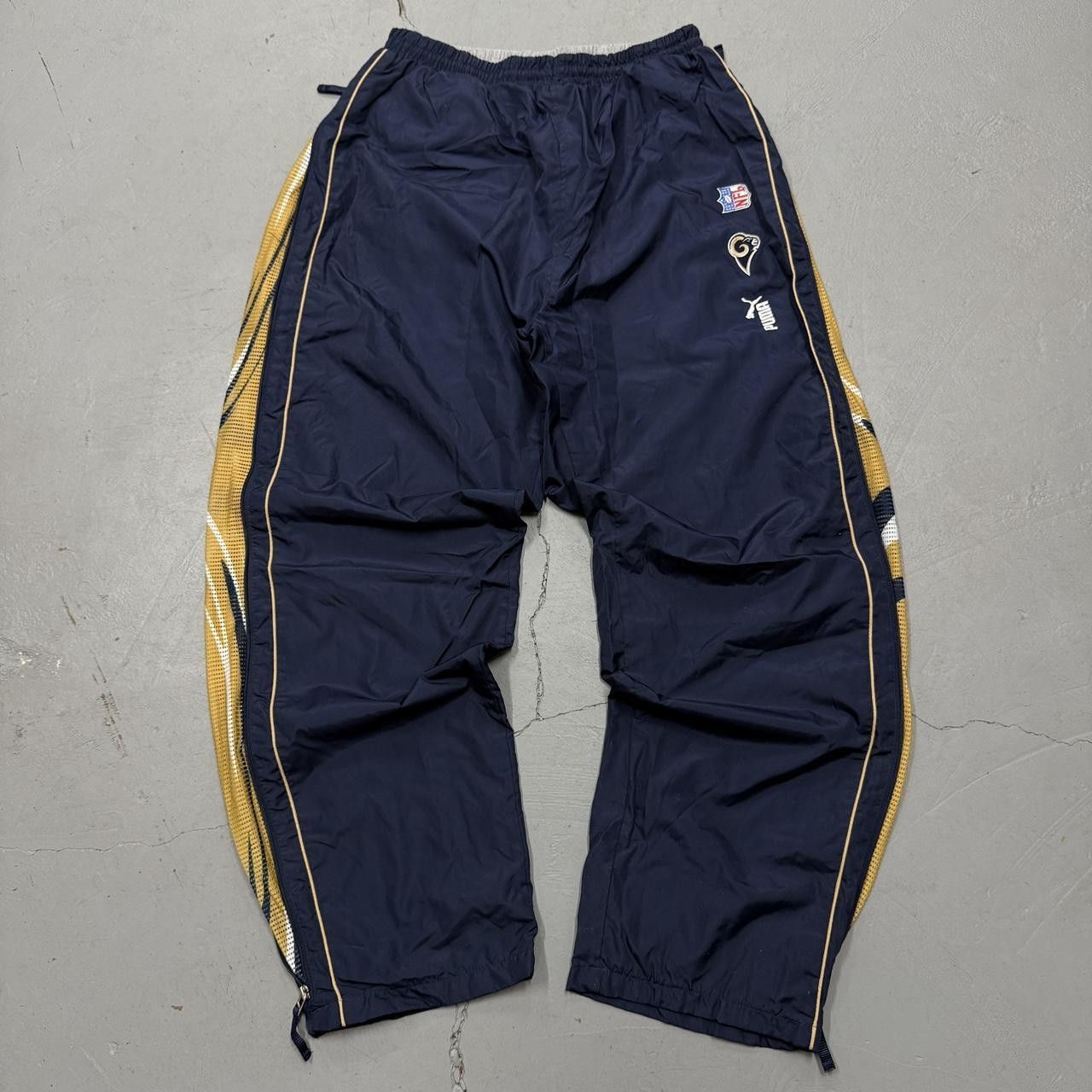 NFL Vintage St. Louis Rams Y2K Baggy Crazy Track Pants Large Size US 32 / EU 48 - 2 Thumbnail