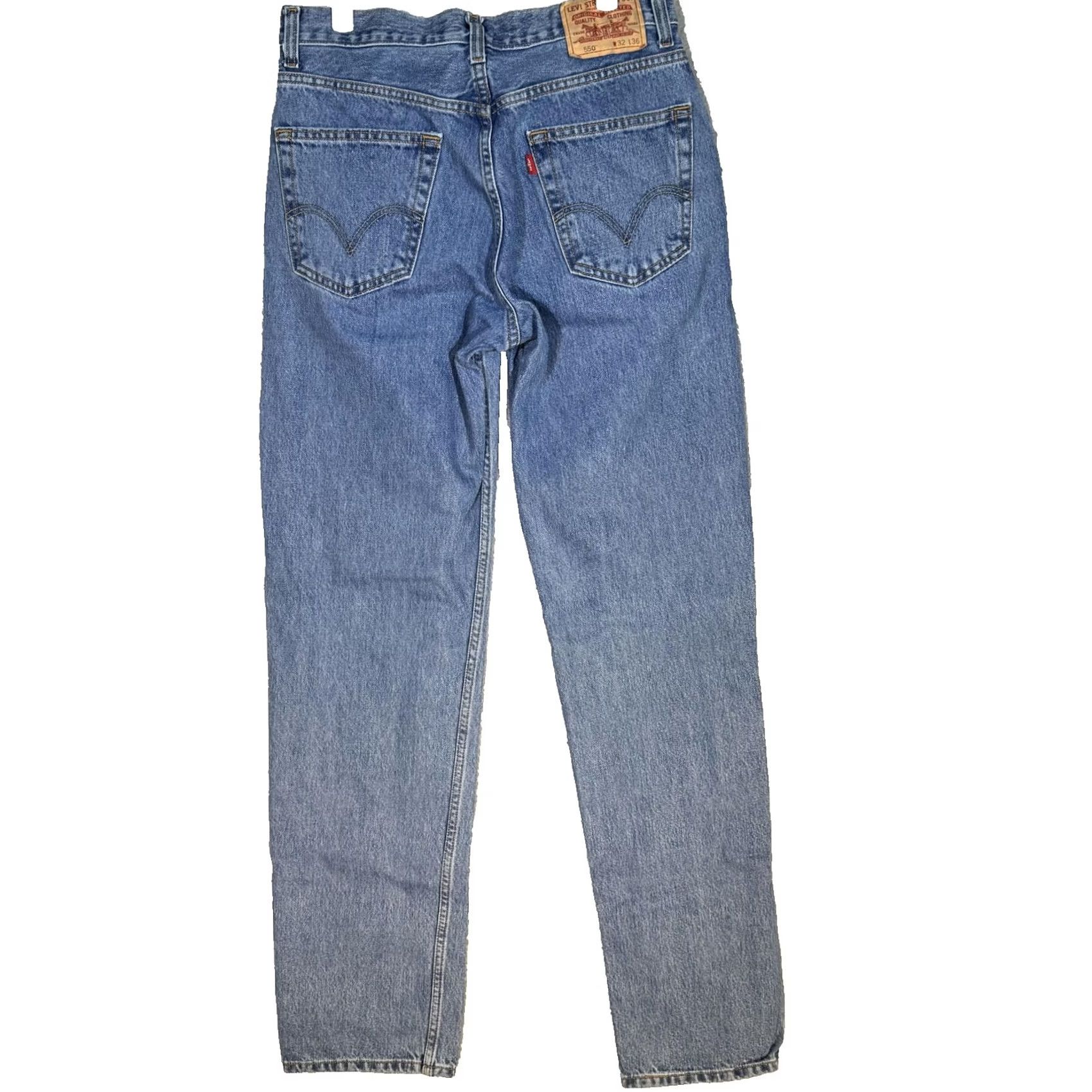 Levi's VINTAGE Levi’s 550 Jeans Mens 32x34 Blue Relaxed Fit Tapered Leg Medium Wash Jeans Mens 32x34 Blue Relaxed Fit Tapered Leg Medium Wash Size US 32 / EU 48 - 2 Thumbnail
