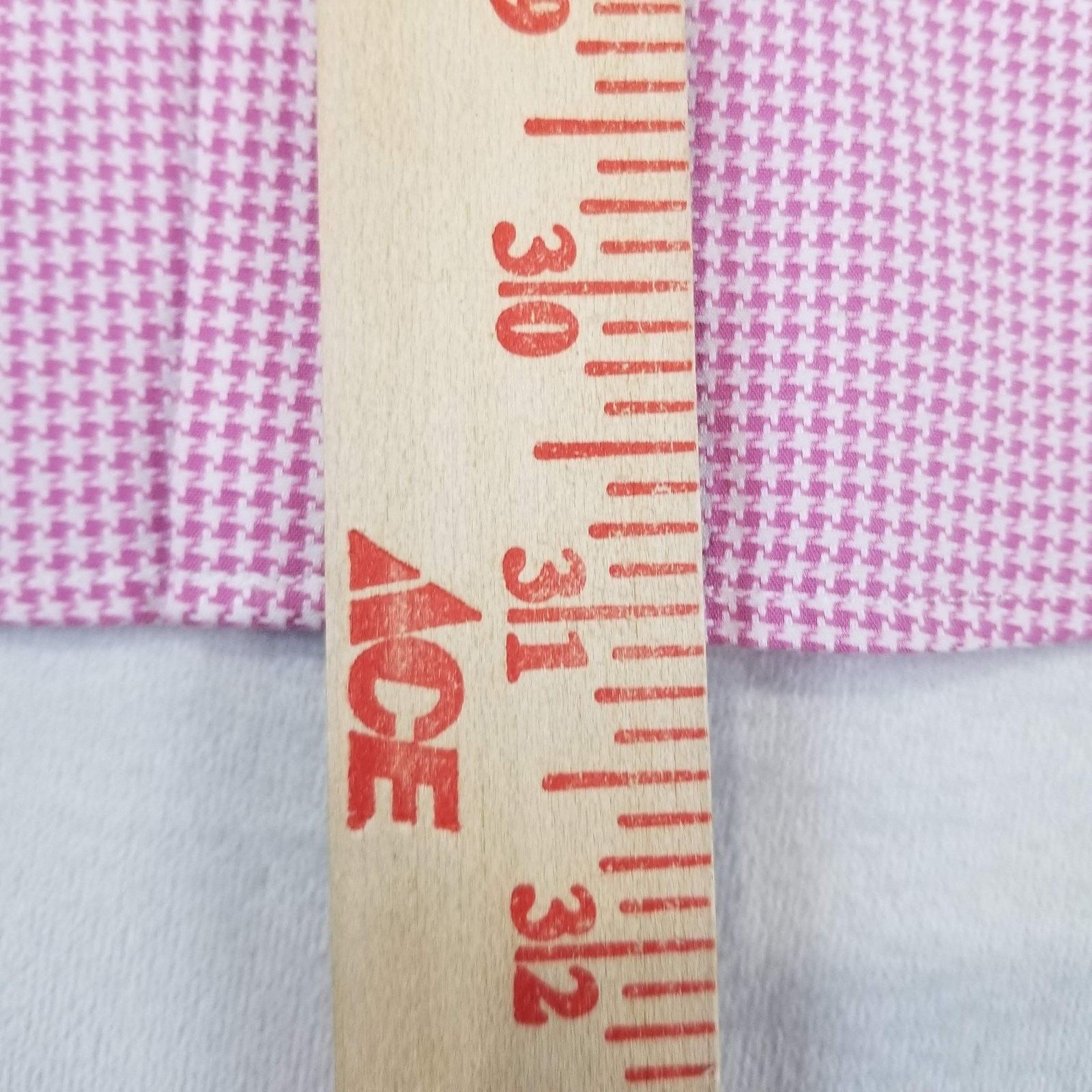 Tommy Bahama Tommy Bahama Shirt Mens Large 16 34/35 Pink Houndstooth Size US L / EU 52-54 / 3 - 10 Thumbnail