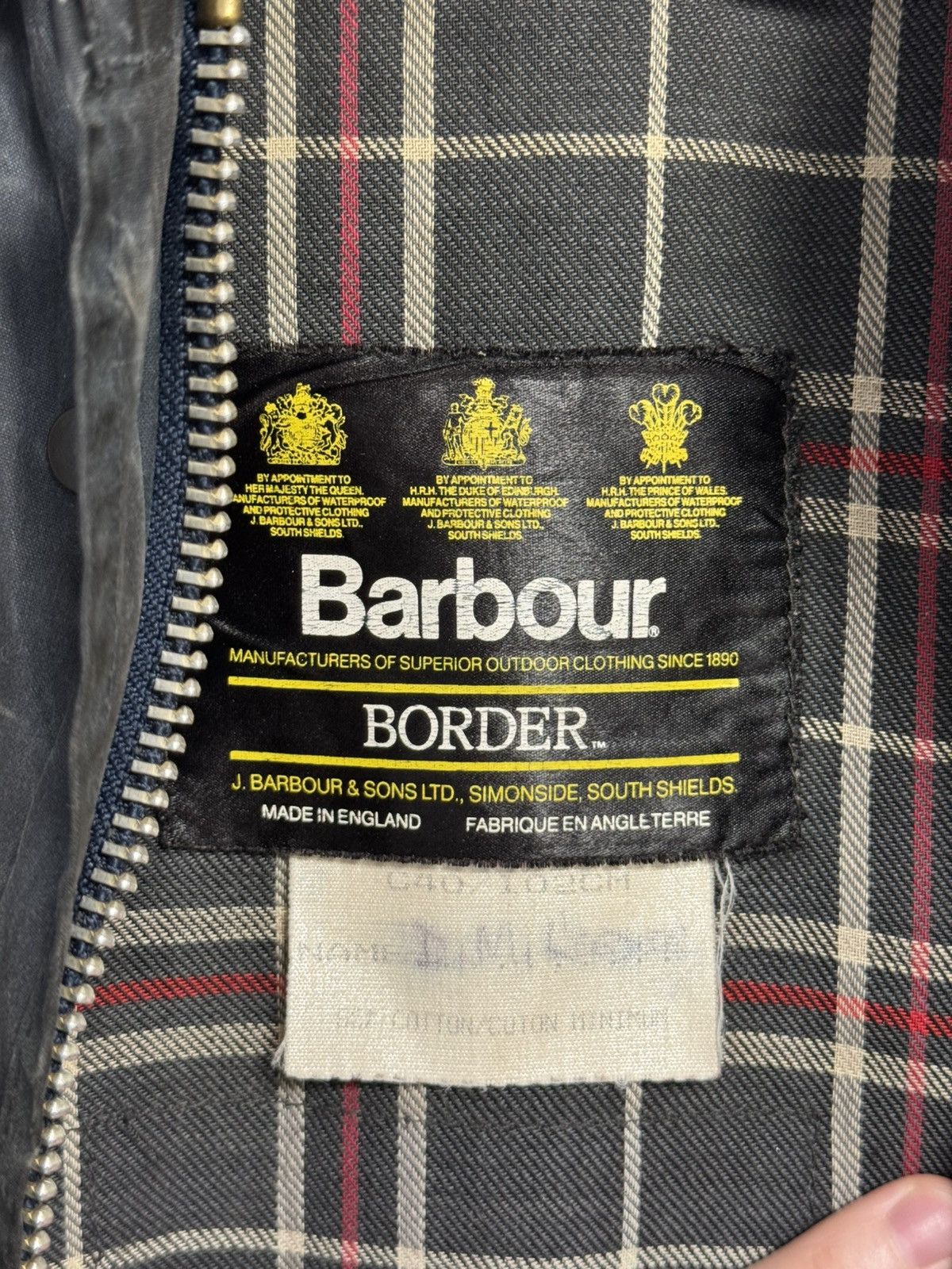Barbour Barbour Border Wax Jacket Mens C40 102cm Navy Blue Vintage Size US XL / EU 56 / 4 - 20 Thumbnail